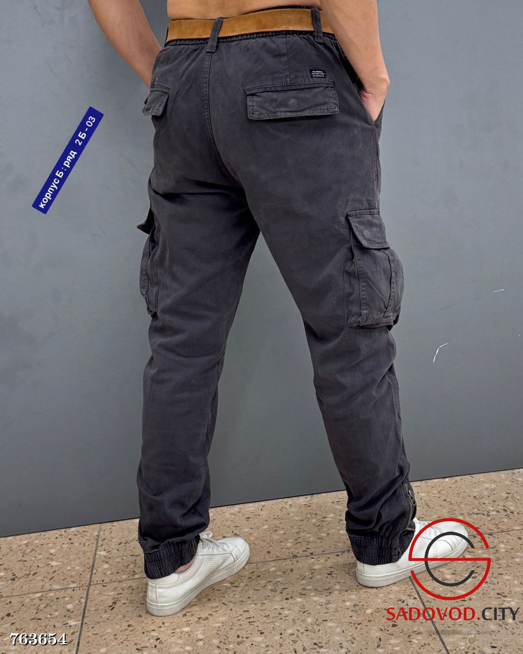 Джинсы мужские с накладными карманами - Bruno фото 7