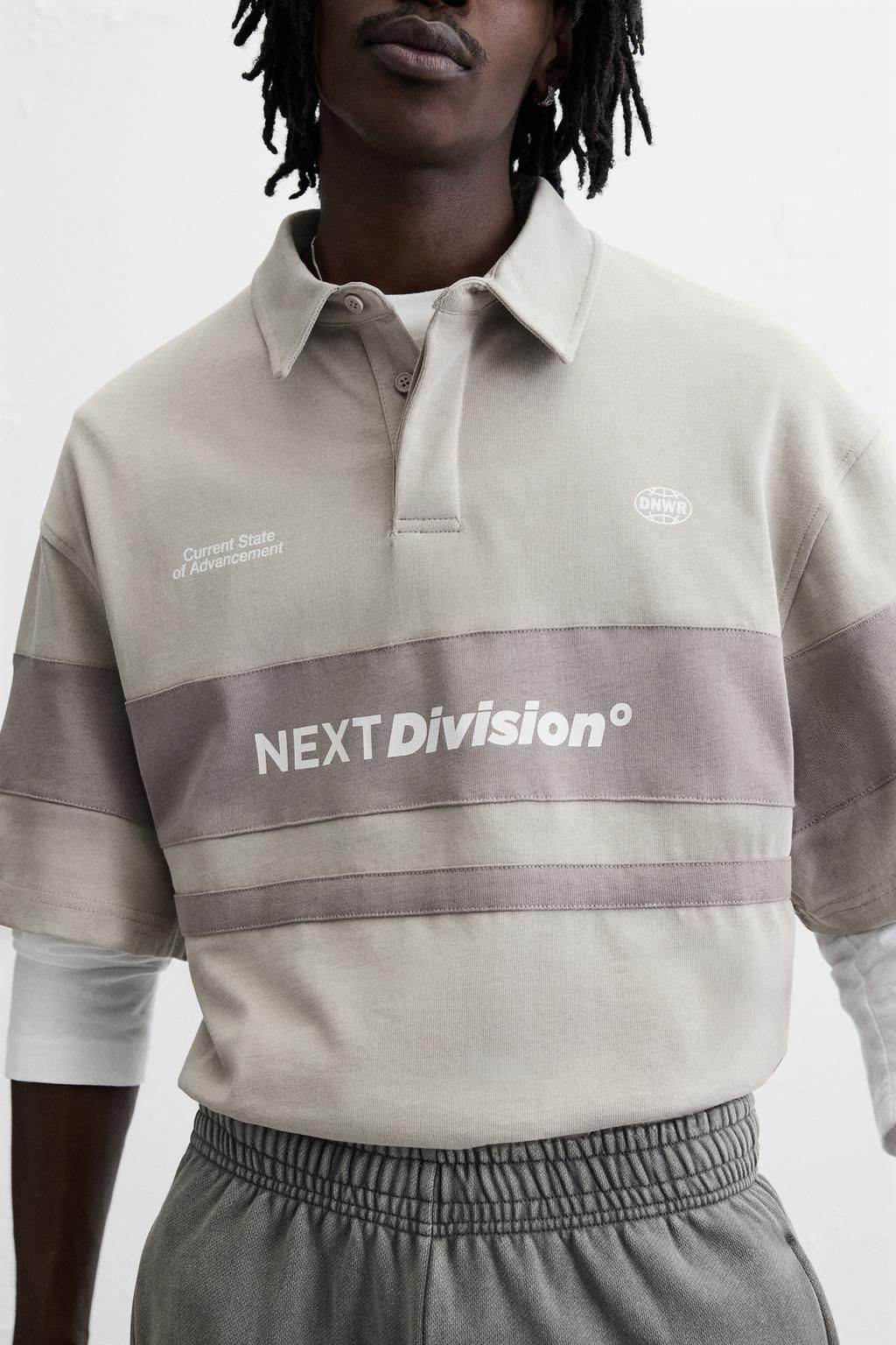 WASHED COLOUR BLOCK POLO SHIRT - Zara фото 5