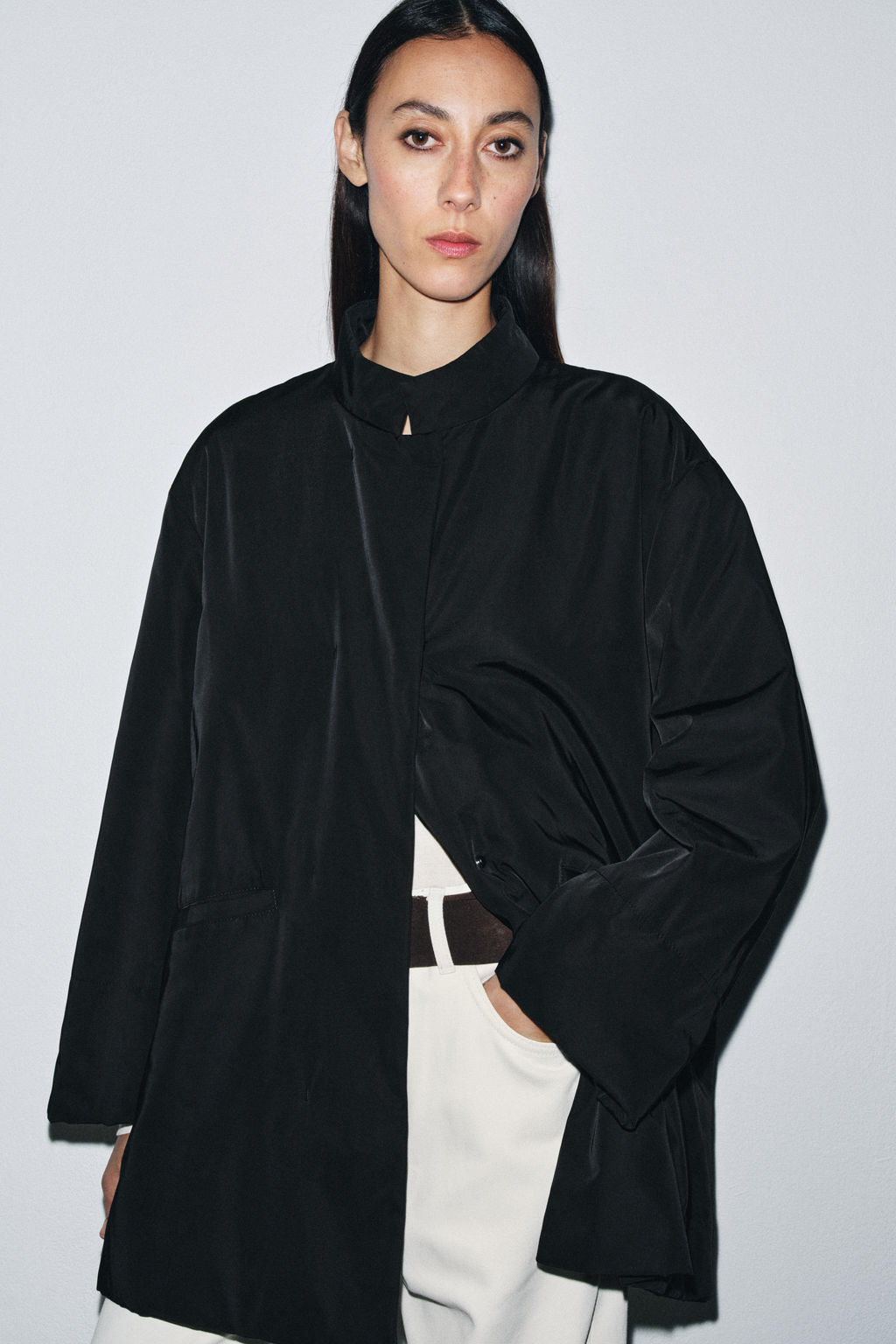 OVERSIZED NYLON JACKET ZW COLLECTION - Zara фото 13