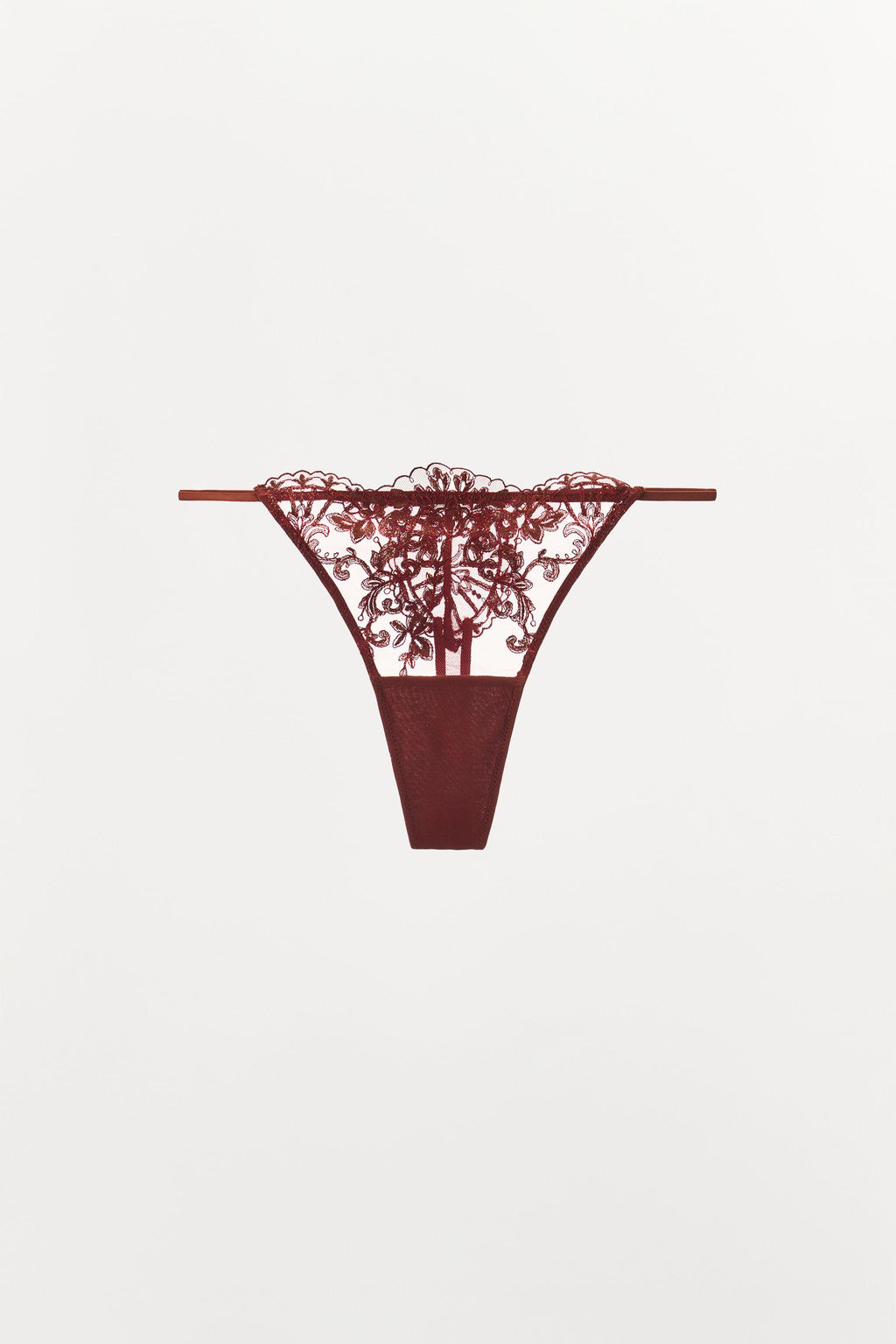 EMBROIDERED LACE THONG - Zara фото 2