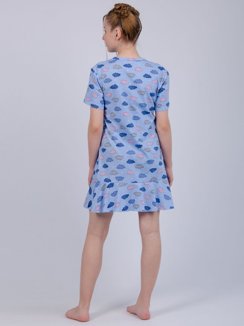 Халат "ХД-15" облака, трикотаж