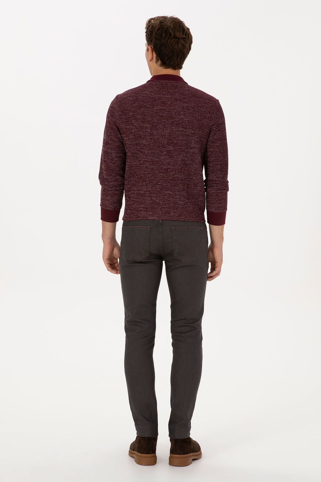 Erkek Kahverengi Slim Fit Jean Pantolon - U.s. polo assn фото 16