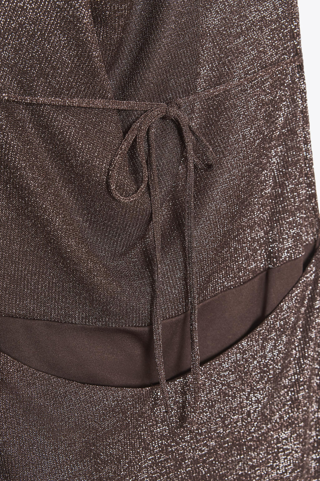 METALLIC THREAD OPEN BACK MAXI DRESS - Zara фото 18
