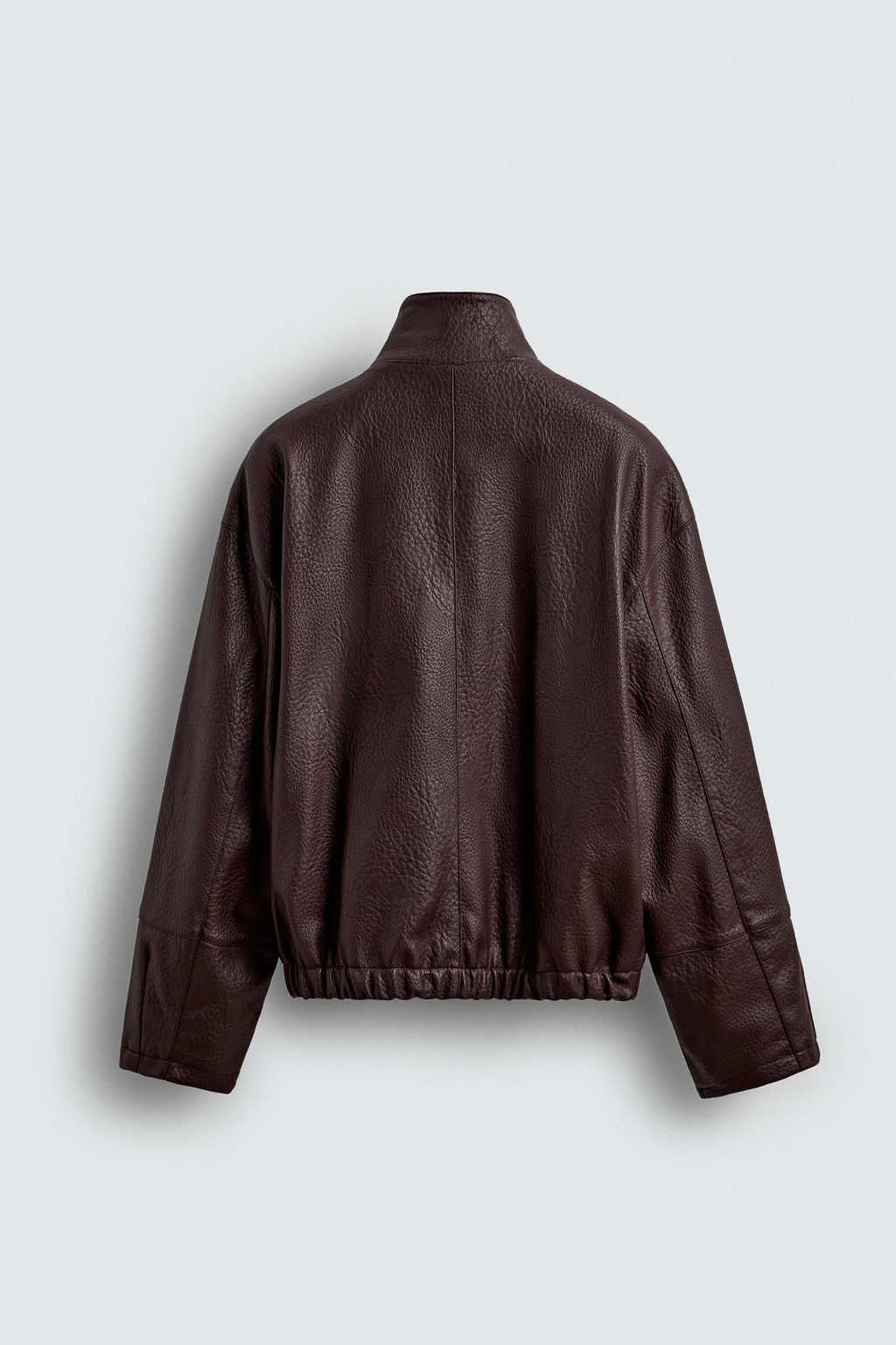 LEATHER EFFECT TEXTURED JACKET - Zara фото 8