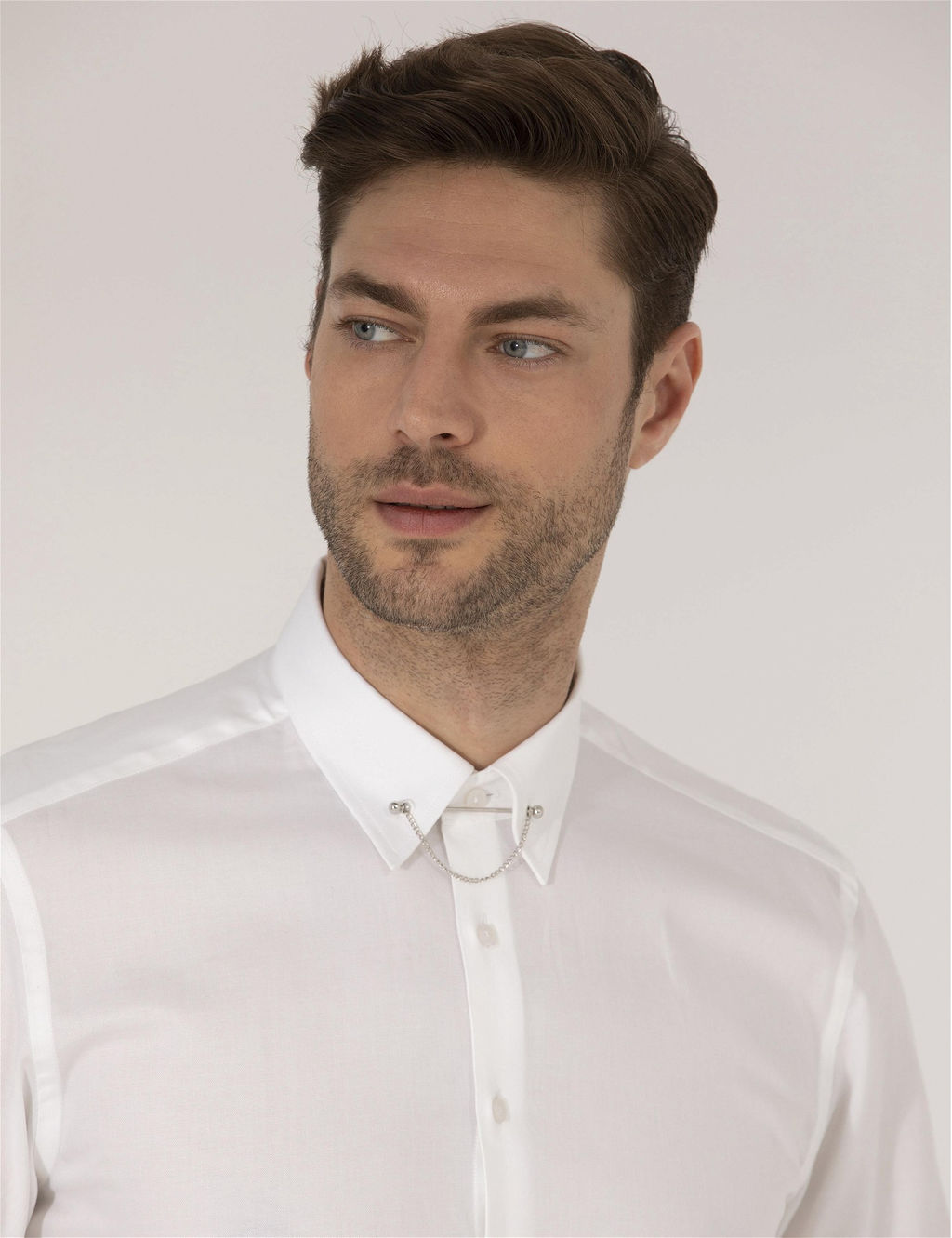 Beyaz Slim Fit Smokin G_mlek