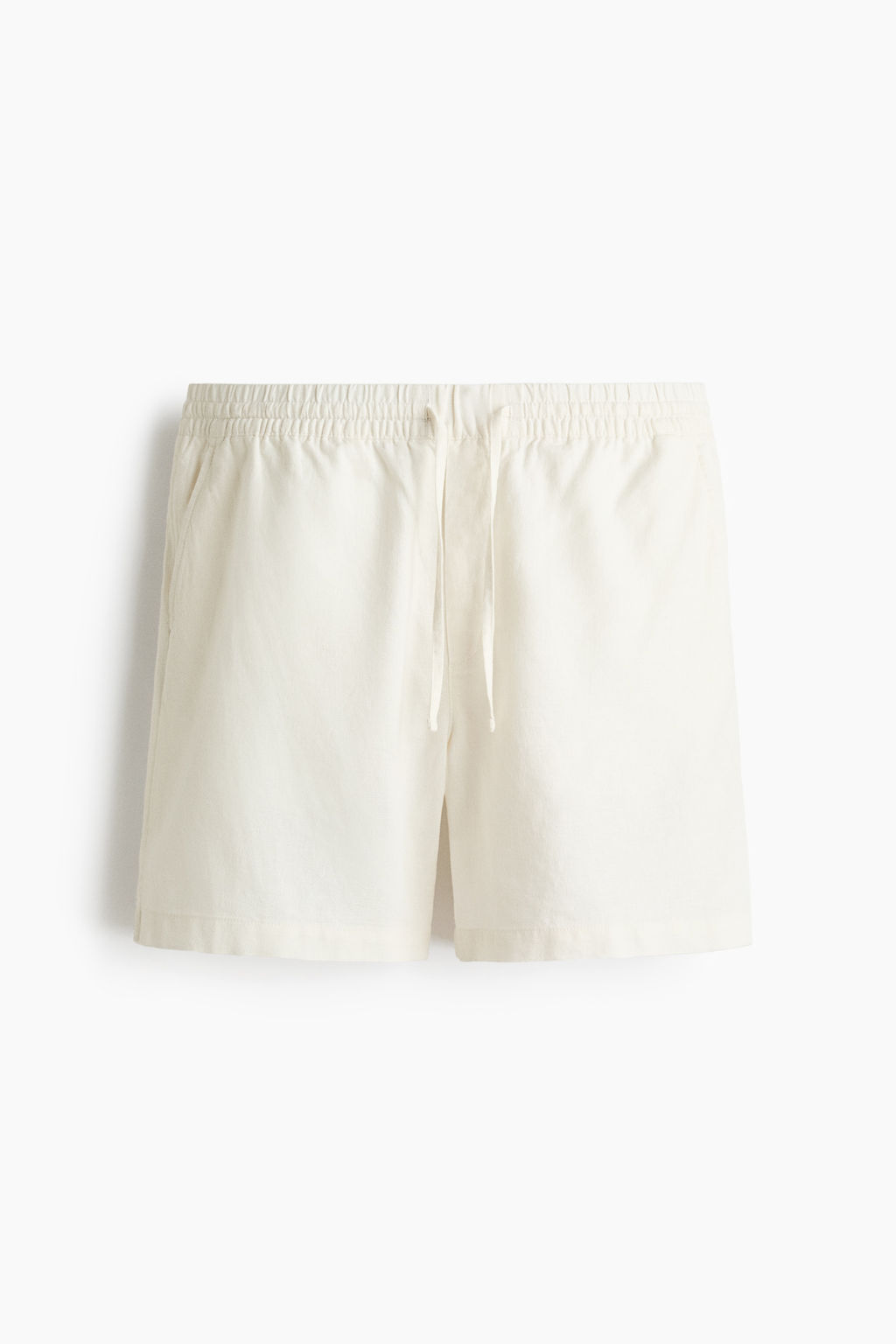 Pantal?n corto en mezcla de lino Relaxed Fit - H&m фото 3