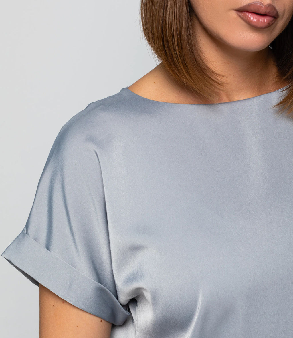 Блуза #ОКТ035001-1, серый