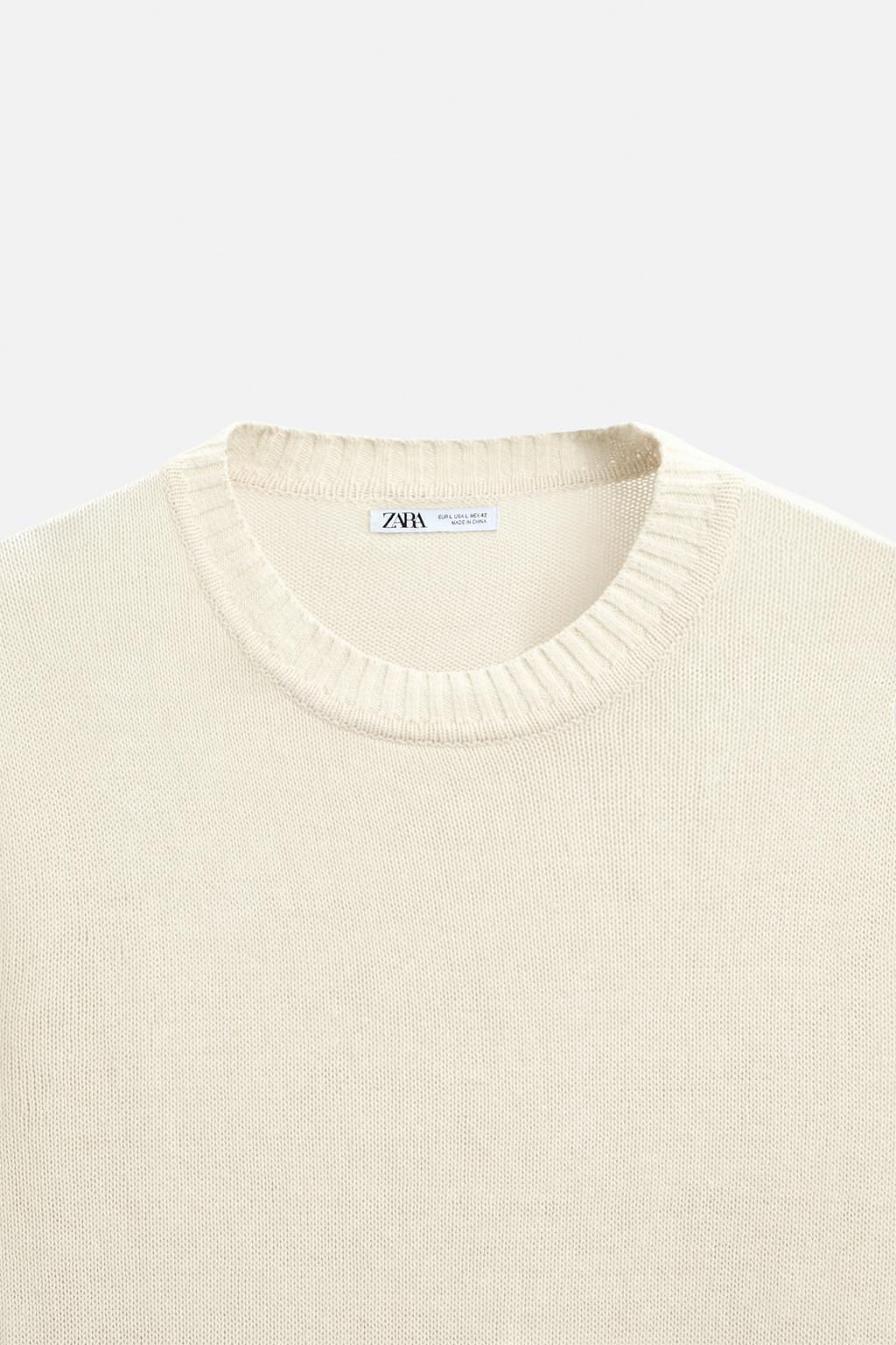 100% LINEN SWEATER - Zara фото 8