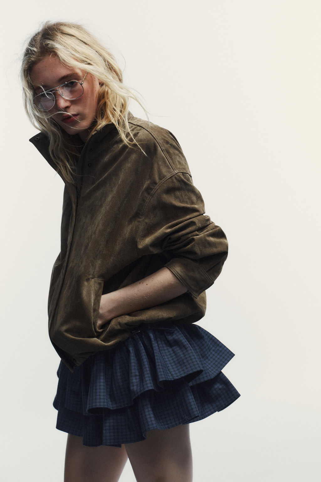 100% VOLUME SUEDE LEATHER JACKET - Zara фото 3