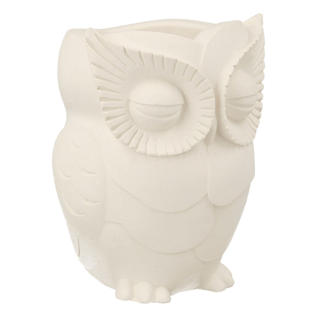 Заготовка для декорирования Love2art ТА-14 Кашпо гипс 7 х 6 х 10 см 1 шт Сова  фото 4