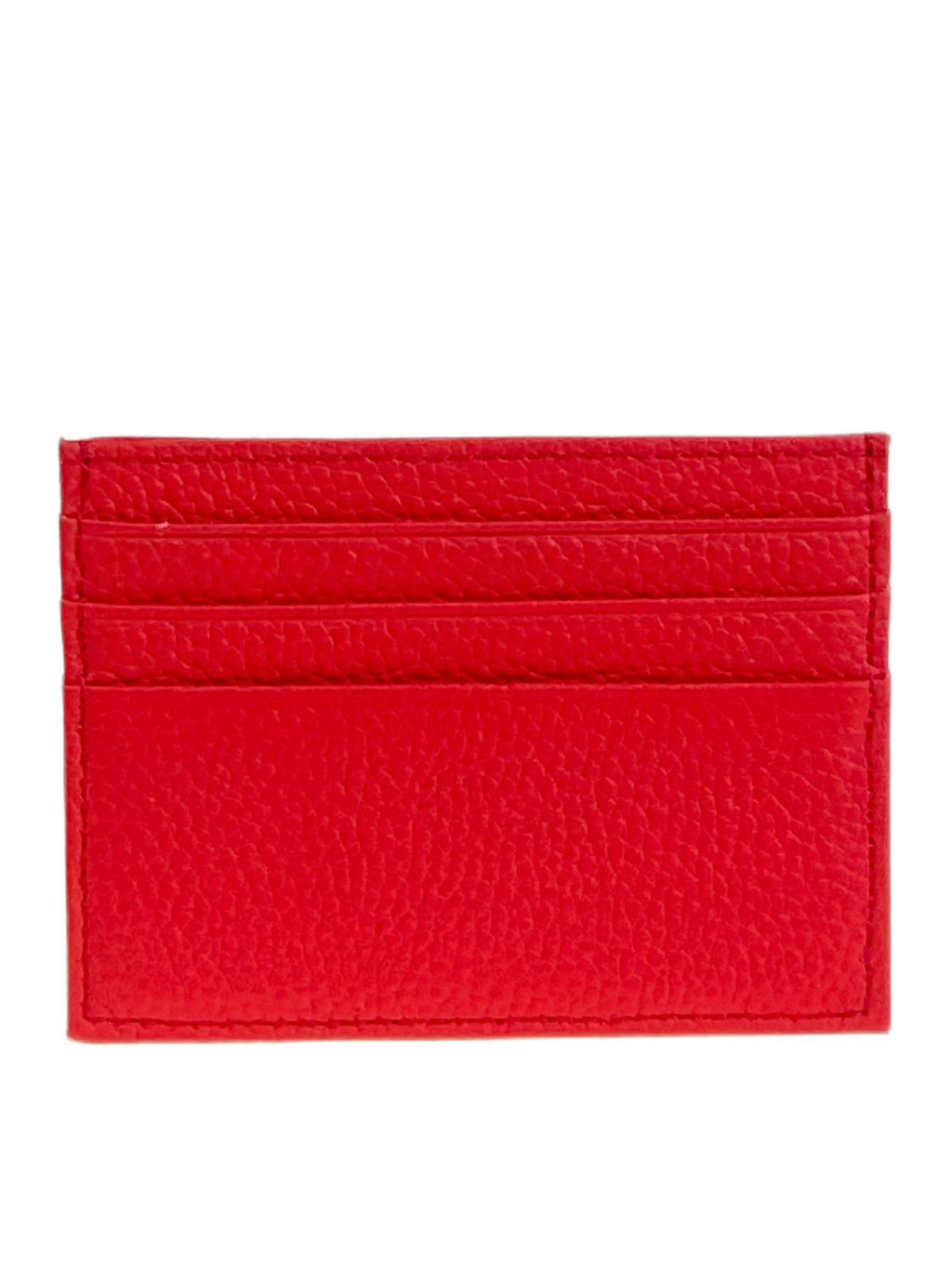 Картхолдер женский из натуральной кожи для пластиковых карт, цвет красный - Greta фото 2