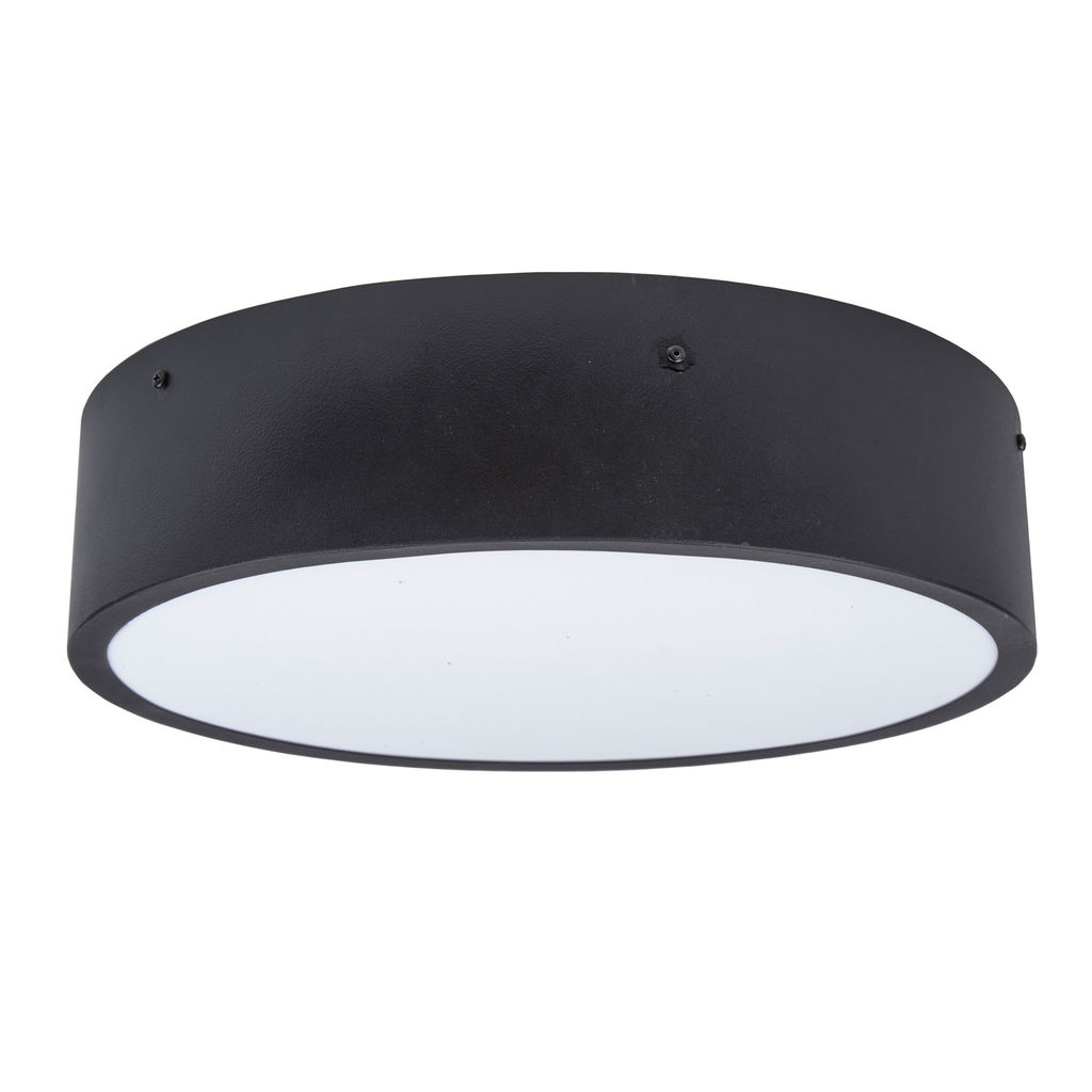 ULO-K40A 30W/4000К/R40 IP40 BLACK Светильник светодиодный накладной. Белый свет (4000K). Диаметр 400мм. Корпус черный. ТМ Uniel