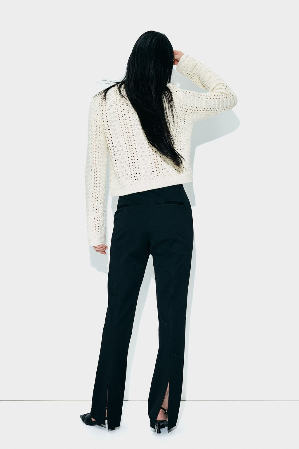 Cardigan en punto pointelle - H&m фото 3