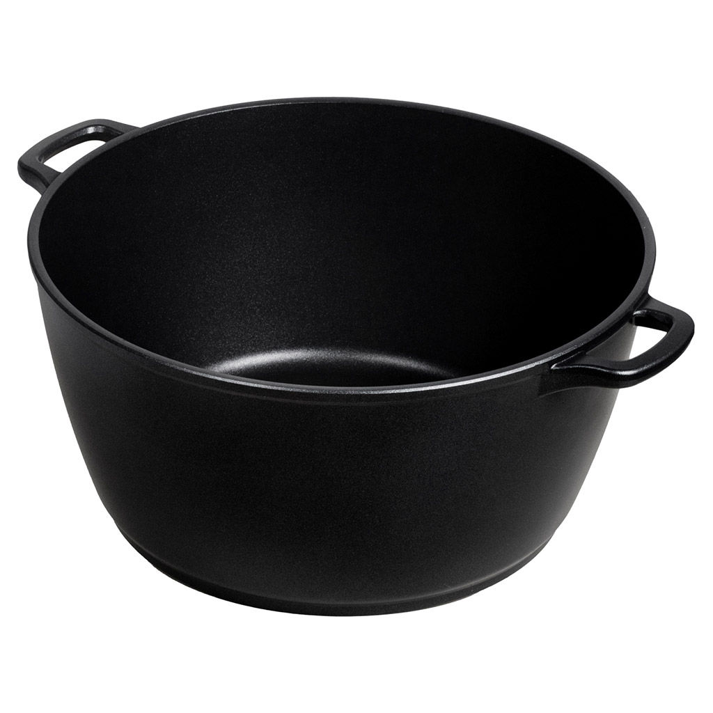 Кастрюля с антипригарным покрытием 8л, д30см Классик, h15см, s0,4см, литые ручки, стеклянная крышка с пароотводом, подарочная упаковка (Россия) - Домашняя мода фото 2