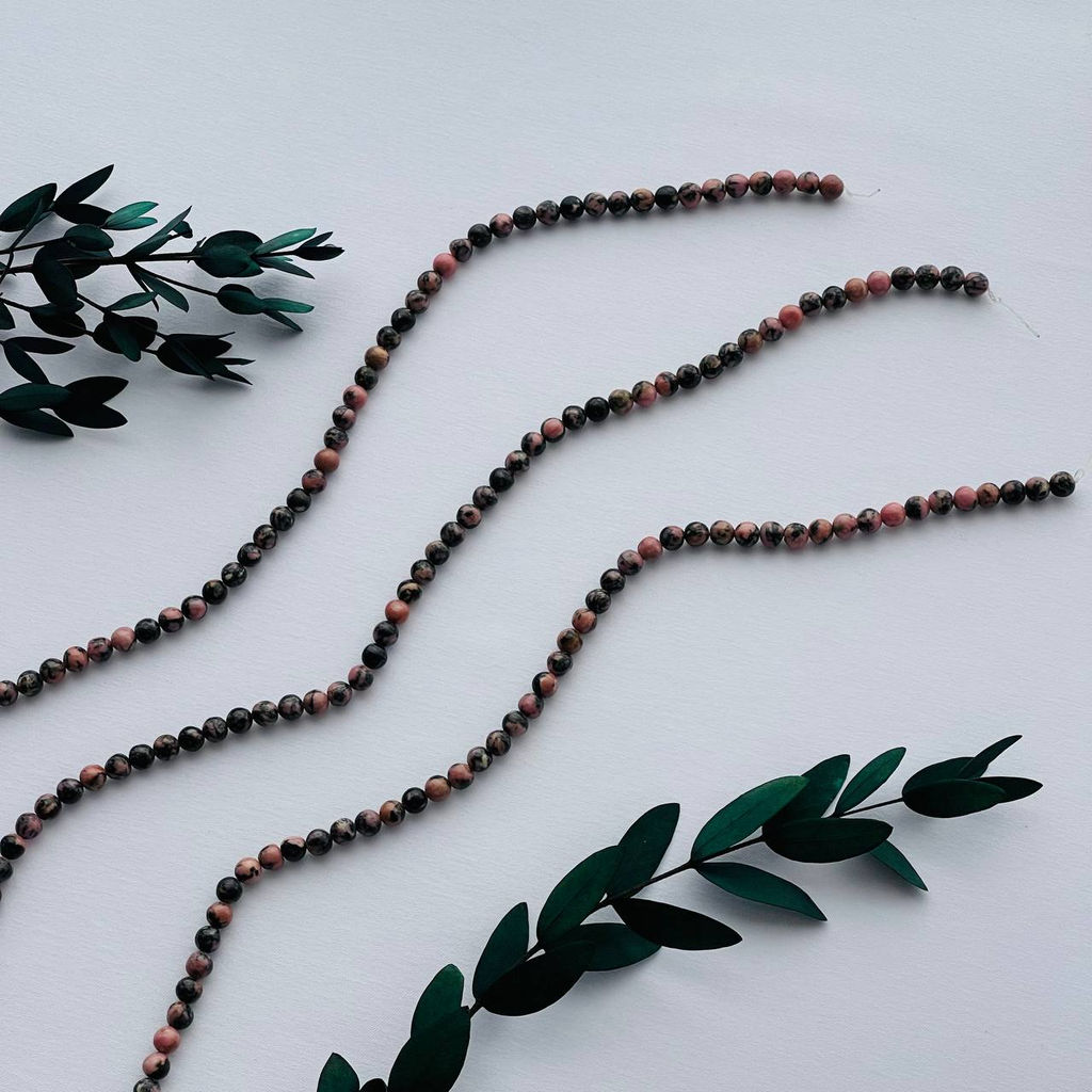 Бусины для украшений из Родонита - Радуга самоцветов фото 3