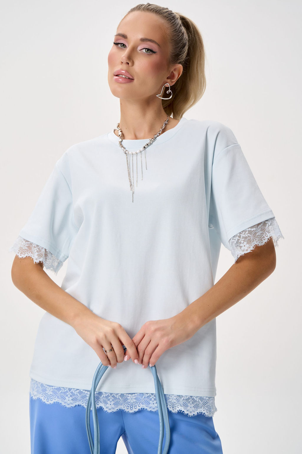 Футболка Бэль (голубой) - Эльза фото 4