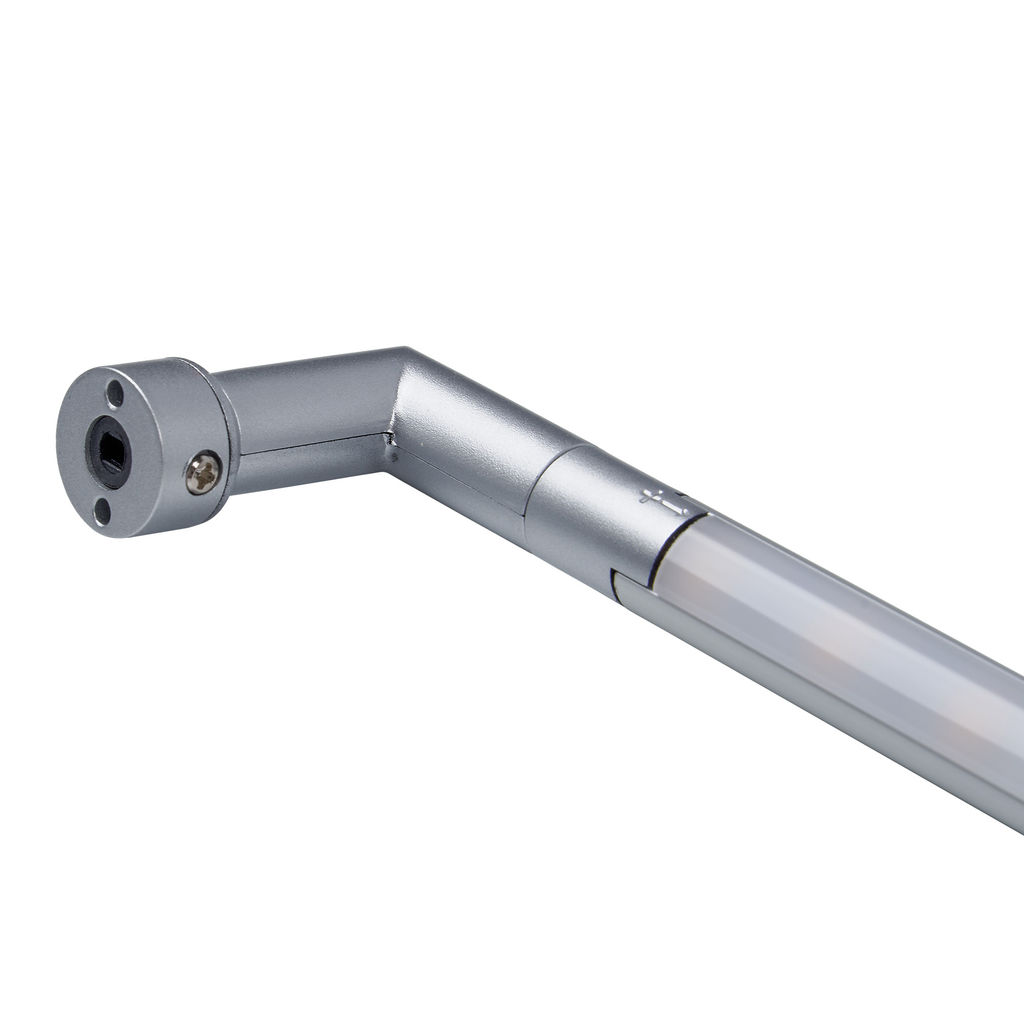 ULM-F31-9W/WW IP20 SILVER Светильник светодиодный поворотный для интерьерного освещения. В комплекте с адаптером. Длина 59 см. Материал корпуса алюминий, цвет серебро. Теплый белый свет. Упаковка-картонная коробка.