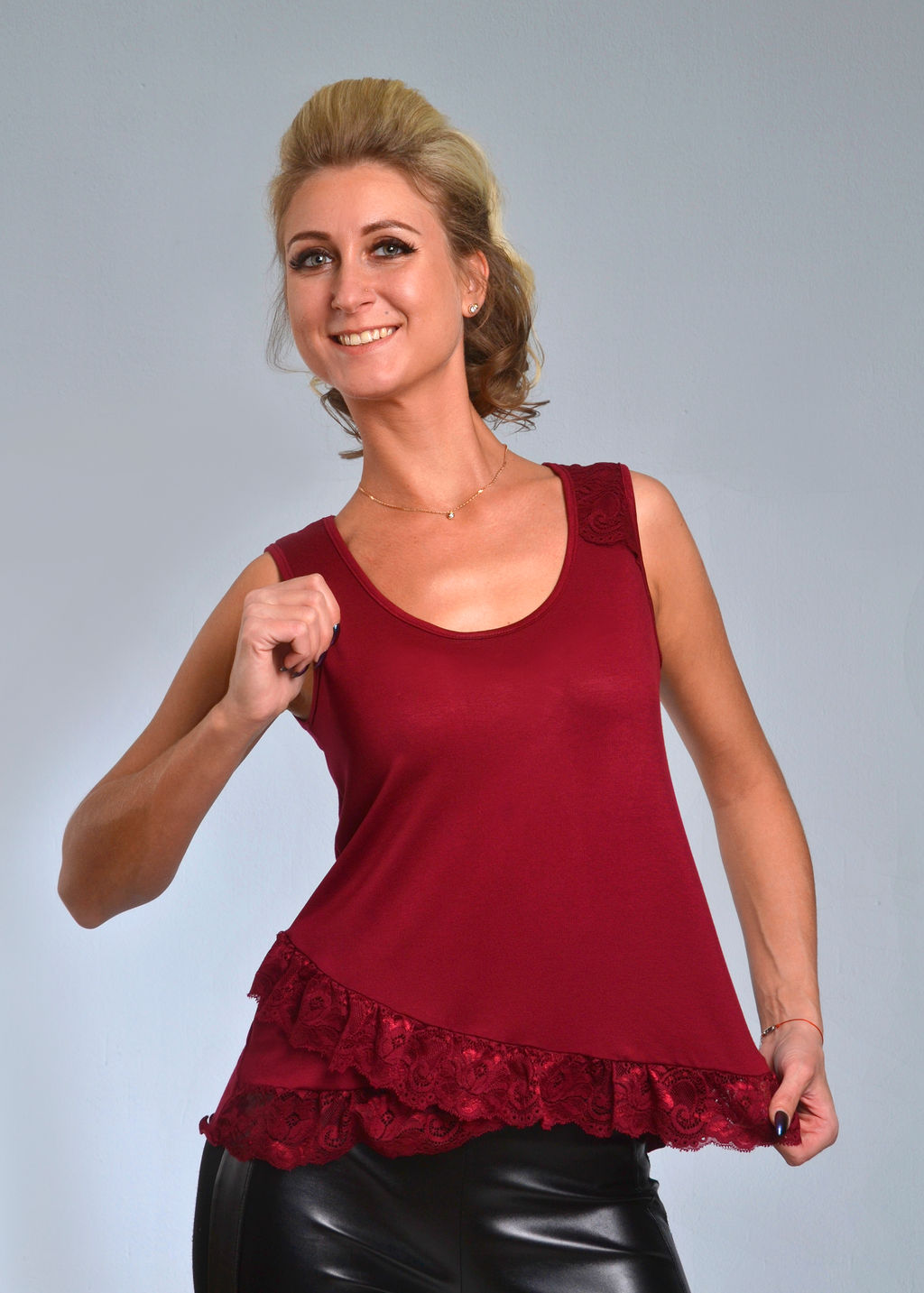 Майка женская ЖАКЛИН (бордо №16)