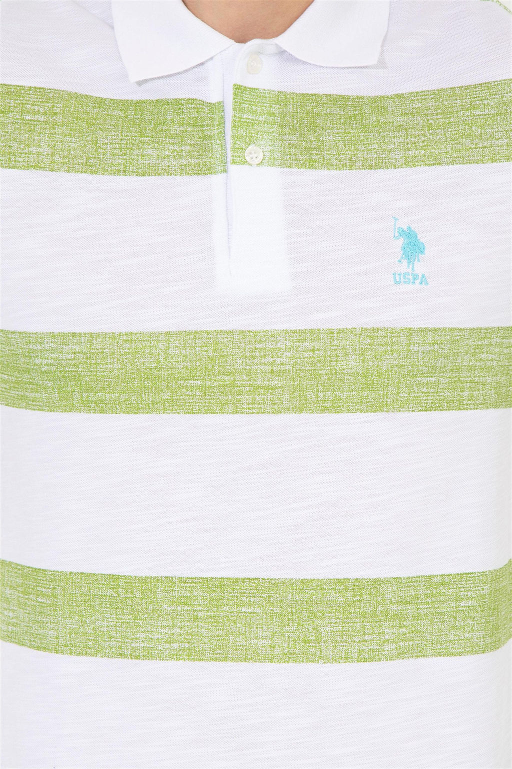 U. S. Polo Assn Мужская футболка Apple Green с воротником-поло - U.s. polo assn фото 12