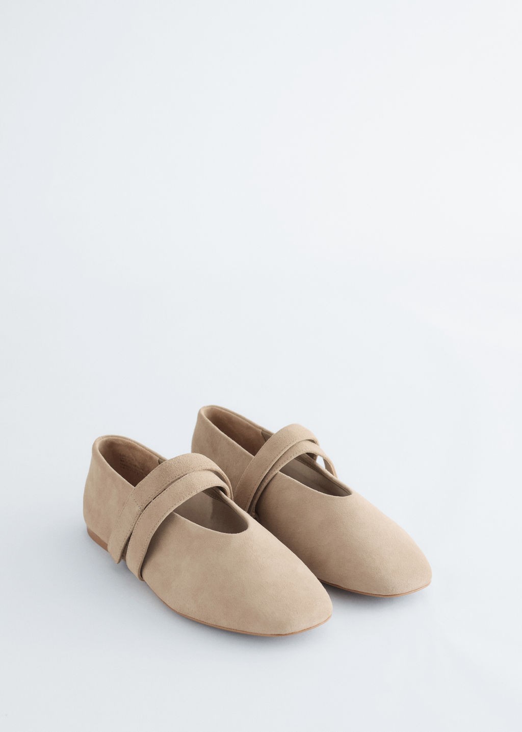 Bailarinas de cuero con tiras cruzadas - H&m фото 6