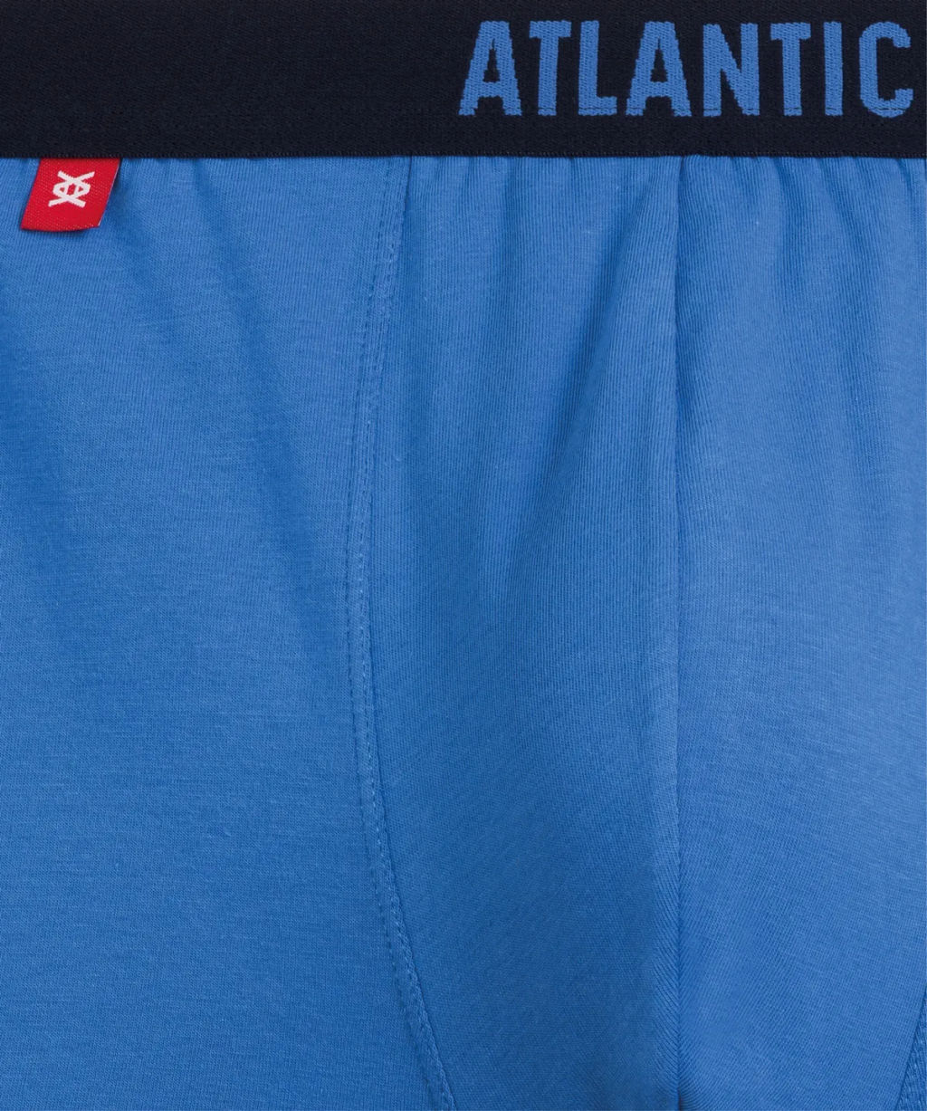 ATLANTIC 3MH-011 Трусы шорты Solid - набор 3 шт. темно-голубой + светло-голубой + индиго  фото 6