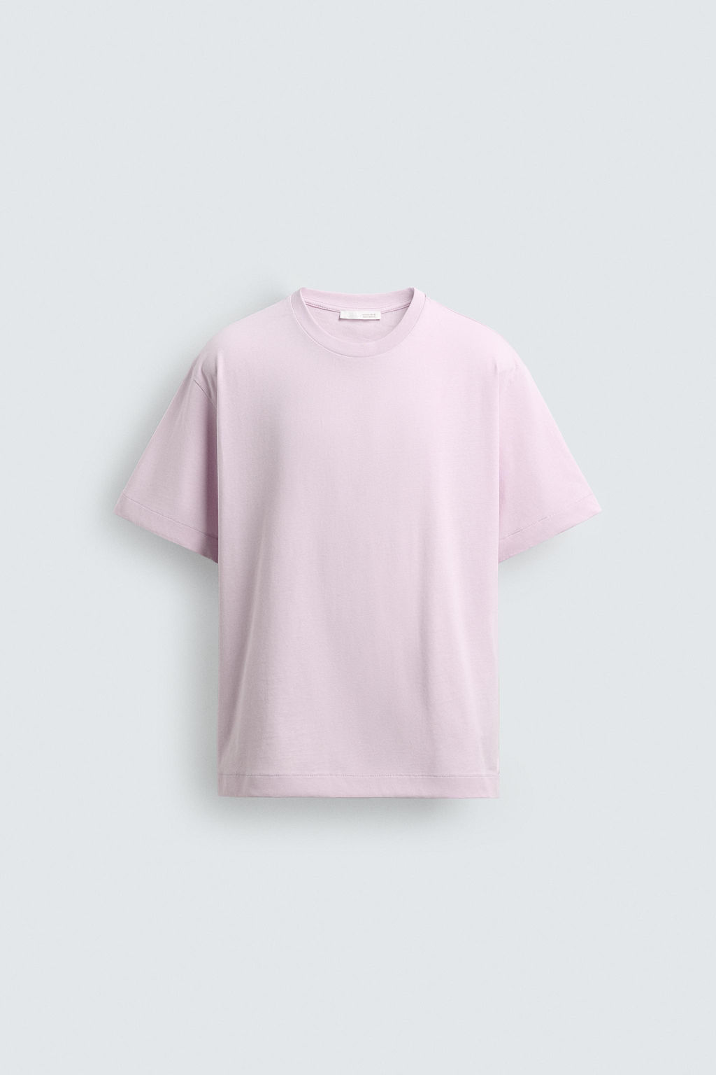 CAMISETA BORDADO ESTAMPADO COMBINADOS / lavanda-blanco