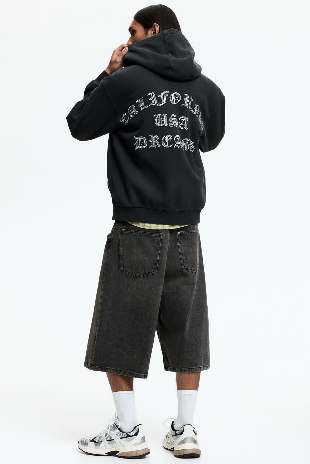 Chaqueta sudadera estampada con capucha Loose Fit - H&m фото 8