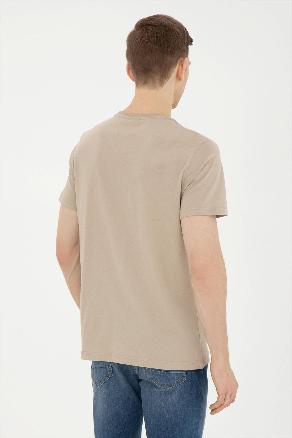 Мужская футболка светло-хаки - U.s. polo assn фото 5