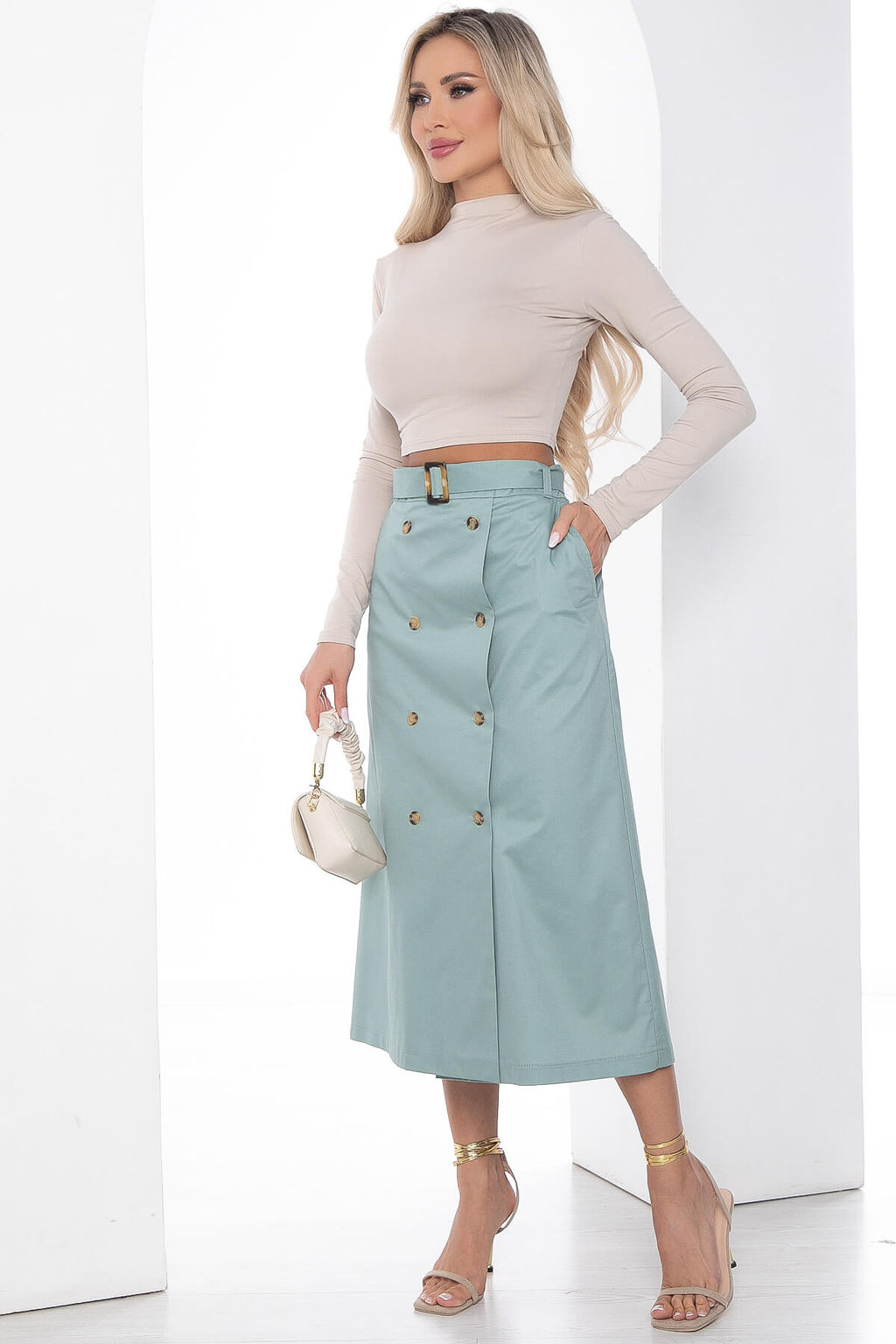 Юбка Сигурни (мята) Ю10000 - Lt collection фото 7