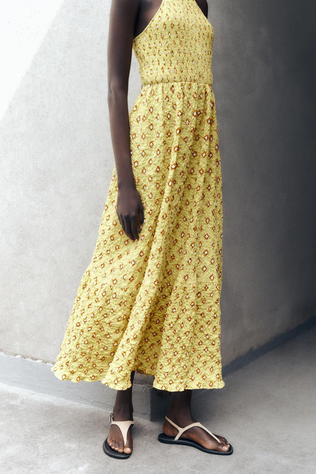 PRINTED MIDI DRESS - Zara фото 4