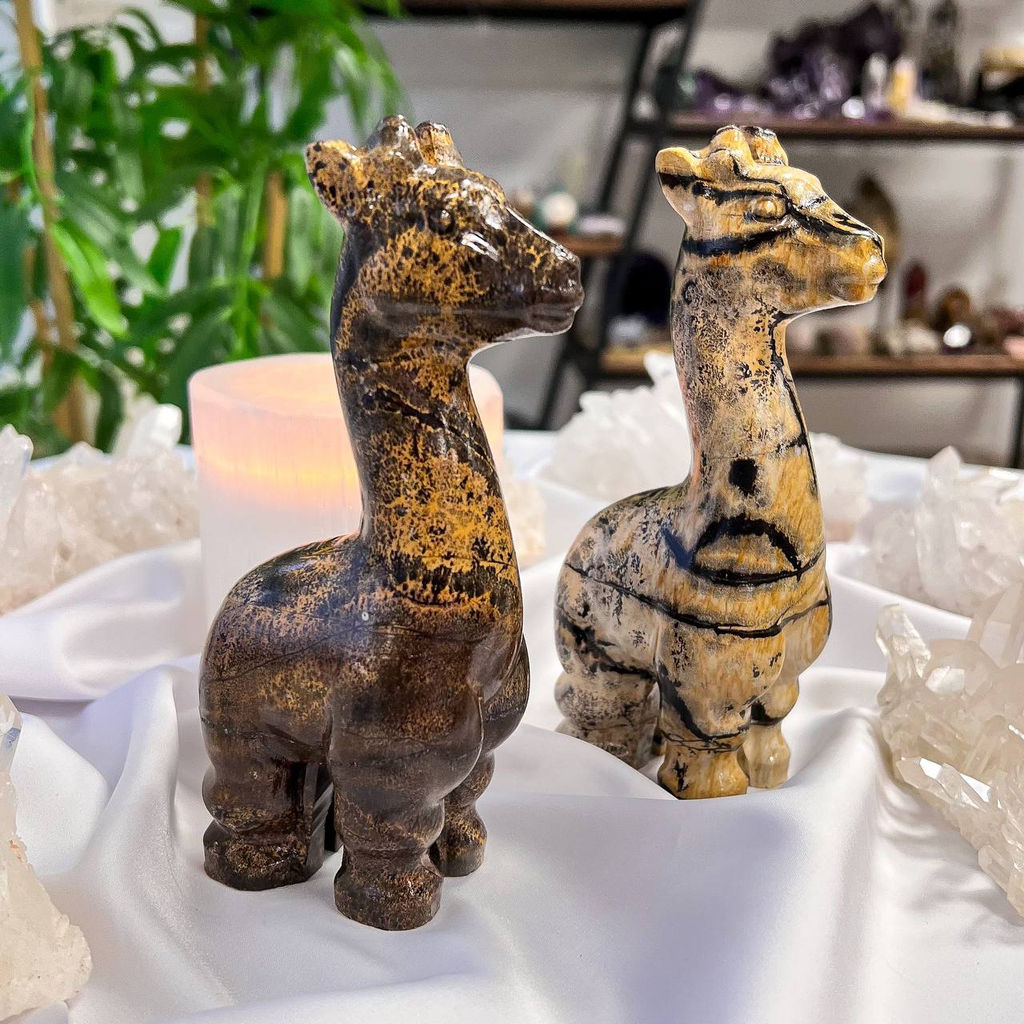 Жираф резной из дендритовой Яшмы - Радуга самоцветов фото 6