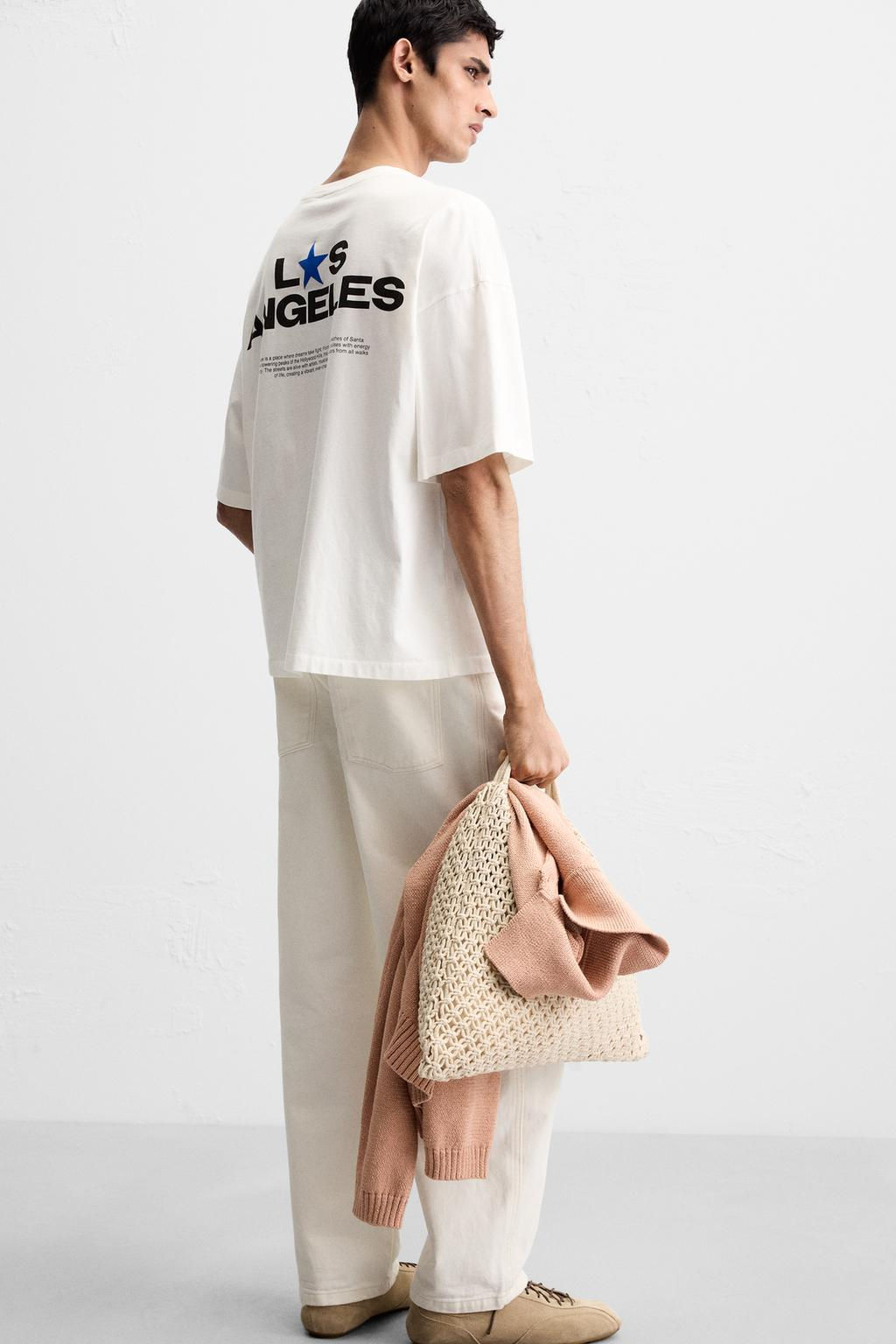 CONTRAST PRINTED T-SHIRT - Zara фото 6