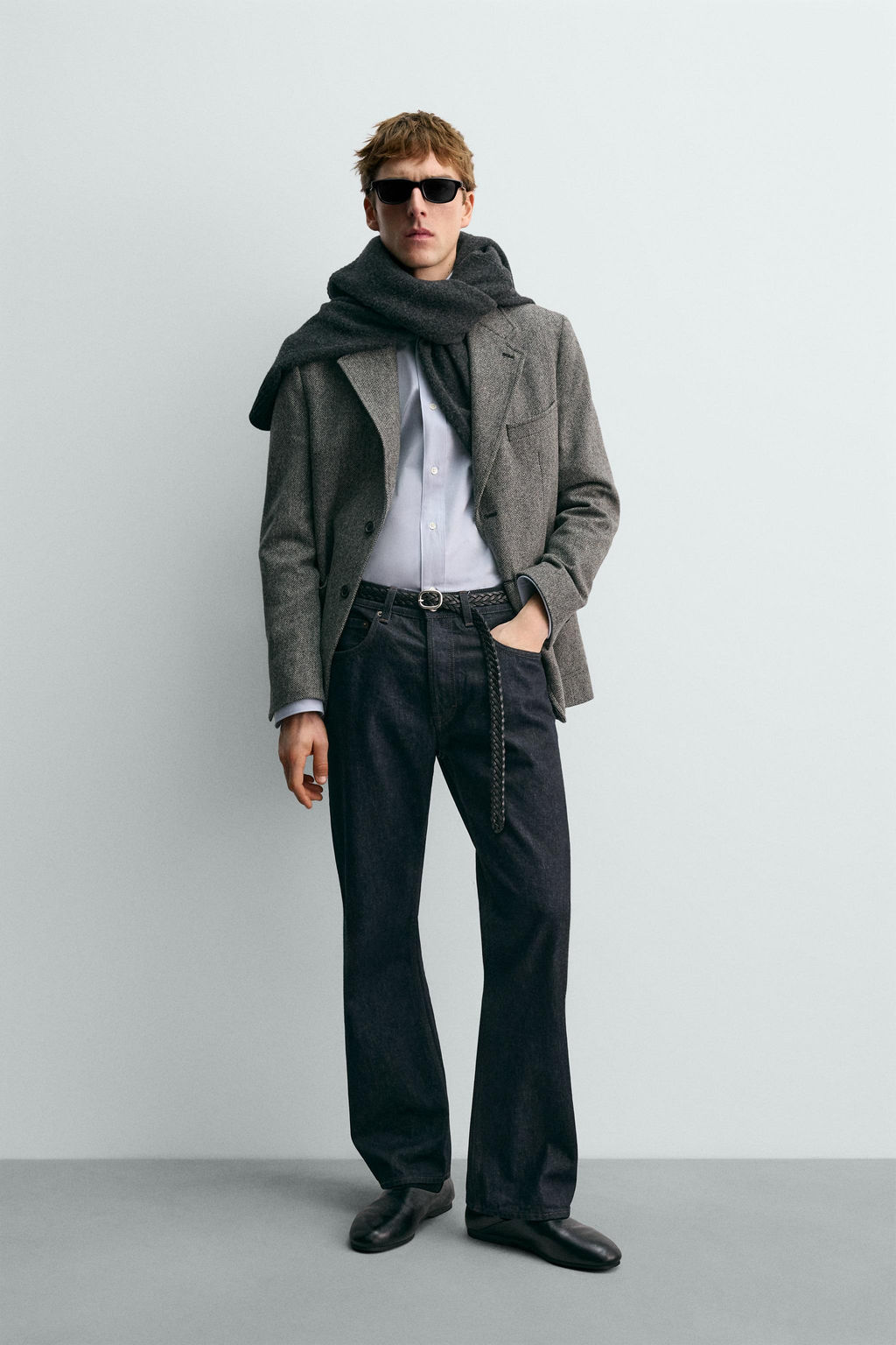 STRAIGHT-LEG BOOTCUT JEANS AARON LEVINE X ZARA  фото 11