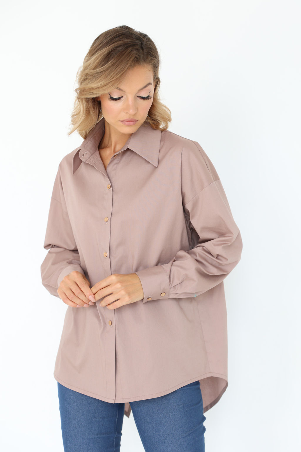 Рубашка с асимметричной спинкой - Looklikecat фото 2