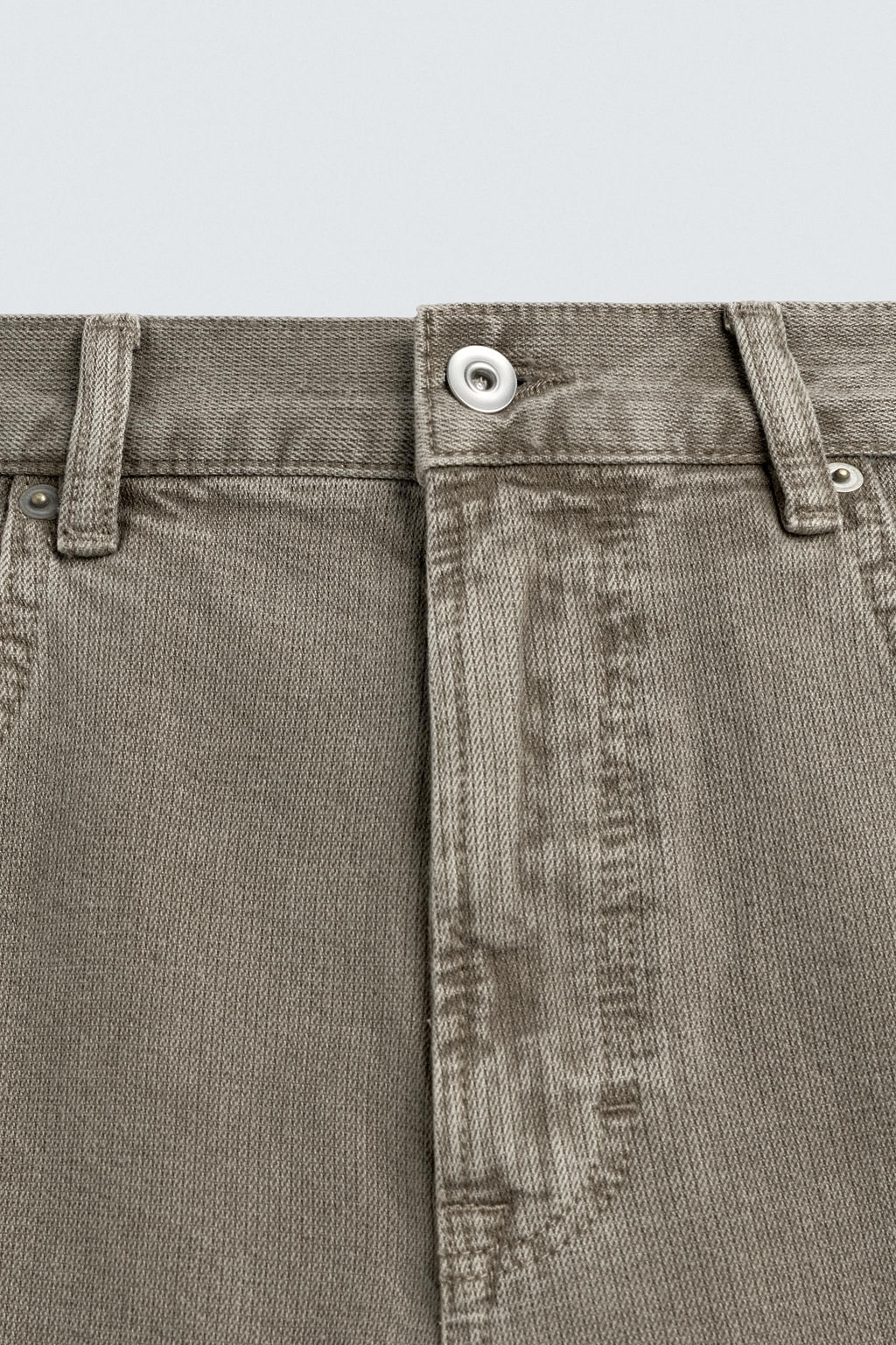 BERMUDA DENIM BALLOON FIT ESTRUCTURA / Khaki