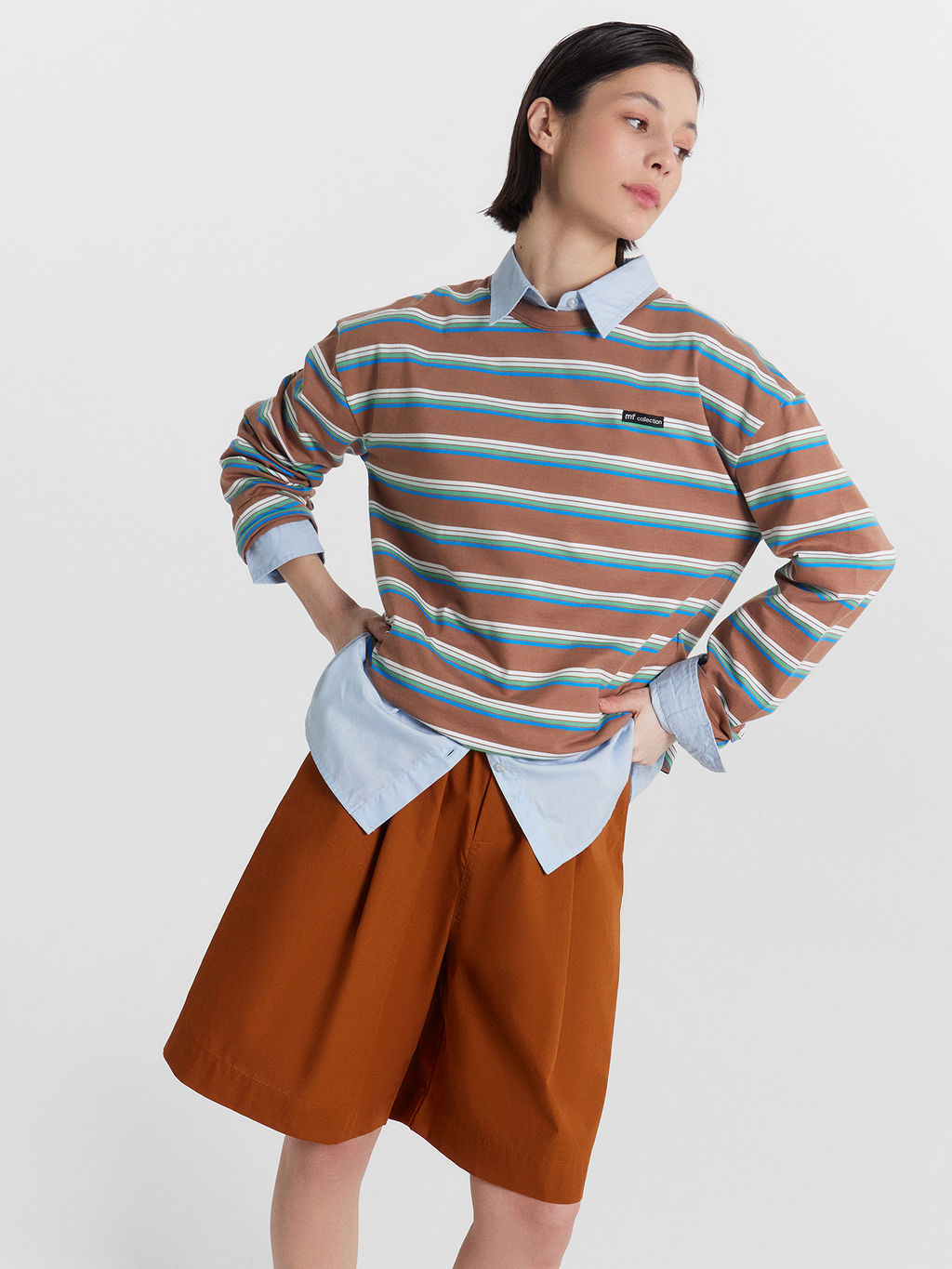 Шорты женские коричневые карамель 132361