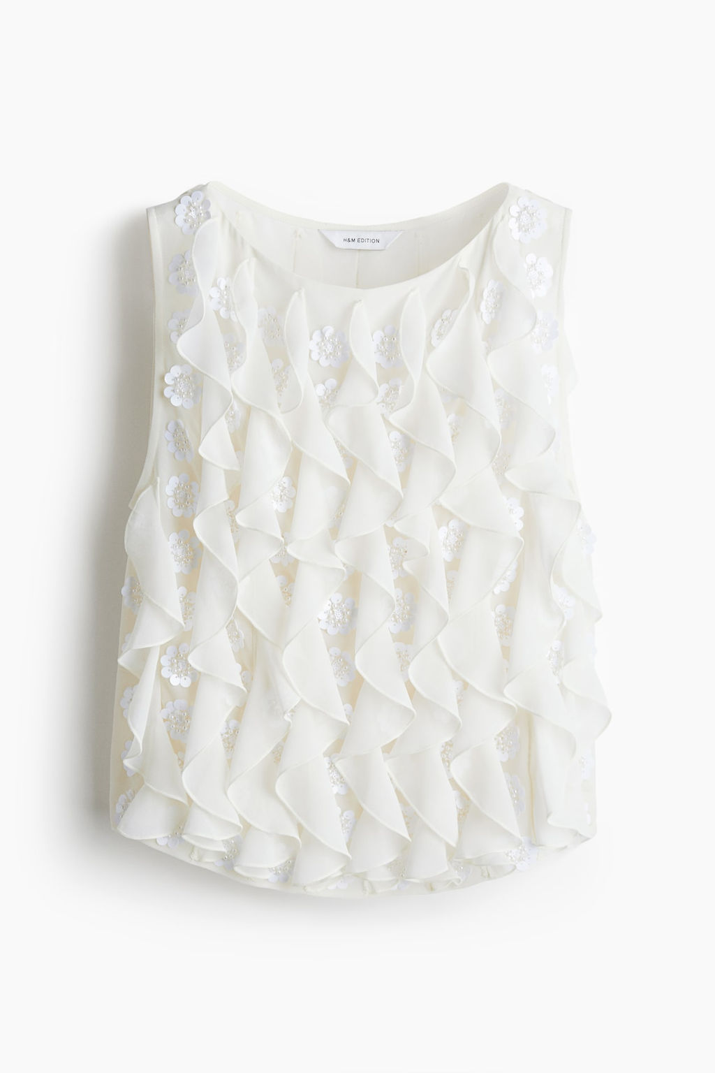 Sleeveless embellished top - H&m фото 5