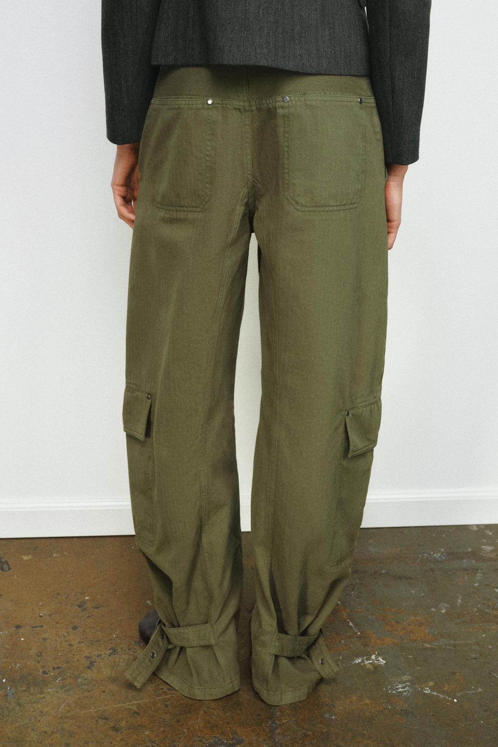 ZW COLLECTION BARREL CARGO TROUSERS - Zara фото 3