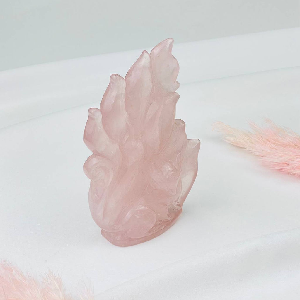 Лиса Кицунэ из Розового кварца - Радуга самоцветов фото 5
