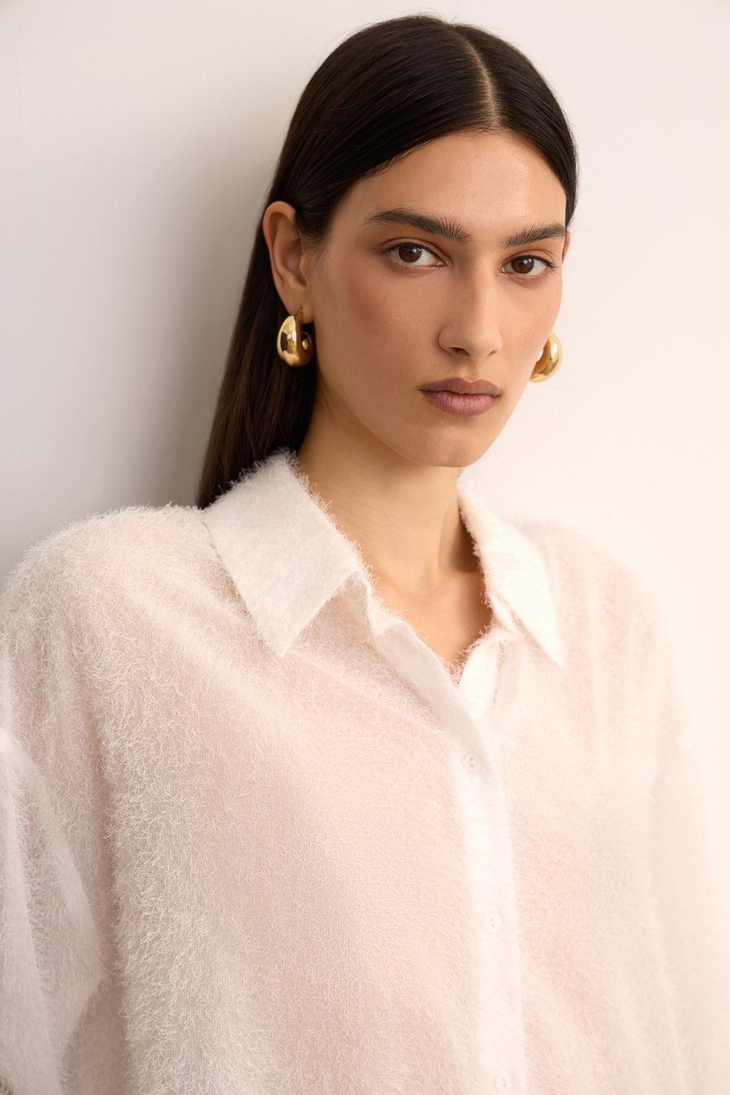 Рубашка с пушистой фактурой - Mollis фото 3