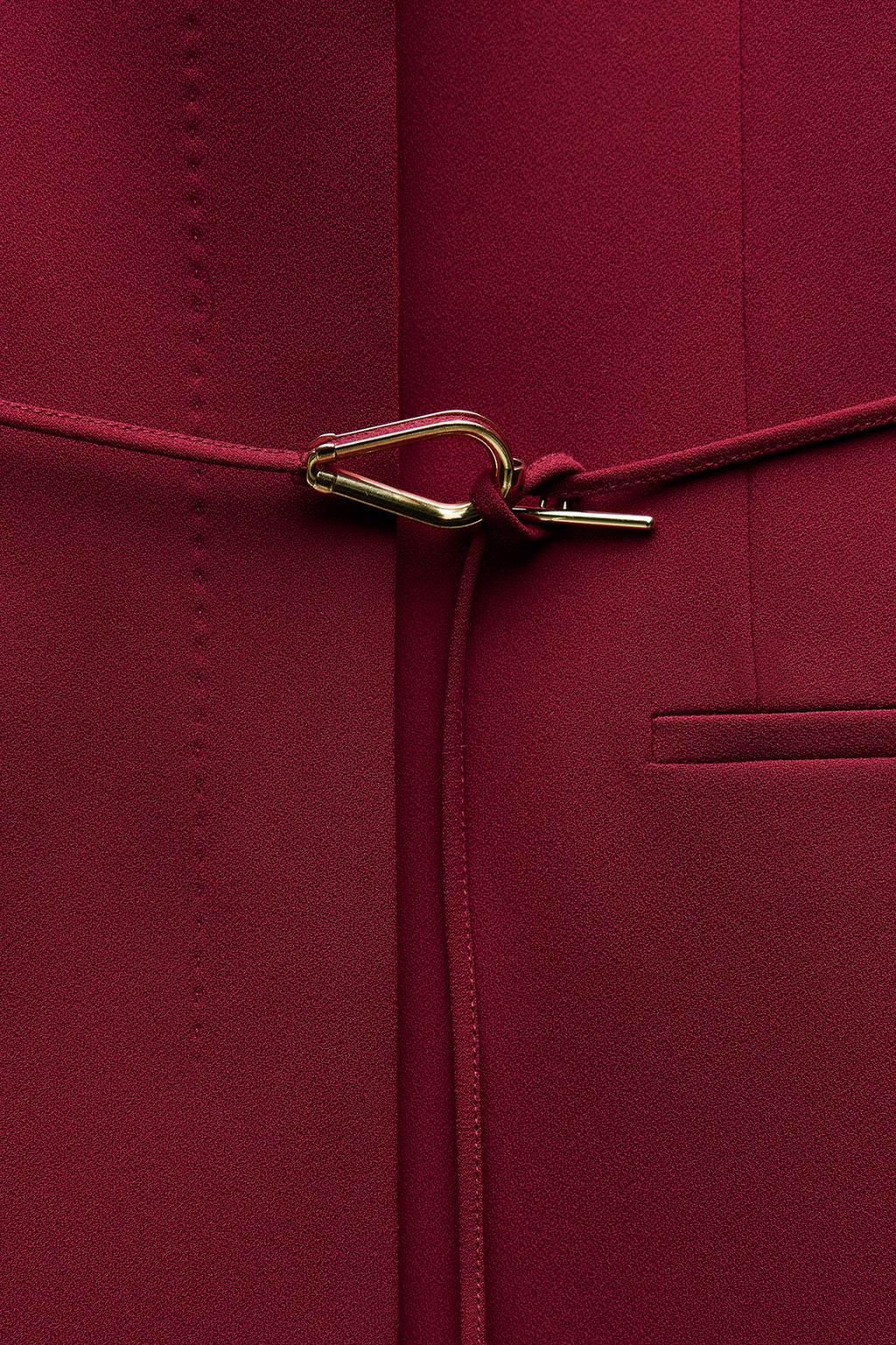 ZW COLLECTION WAISTCOAT WITH BELT AND VENTS - Zara фото 30