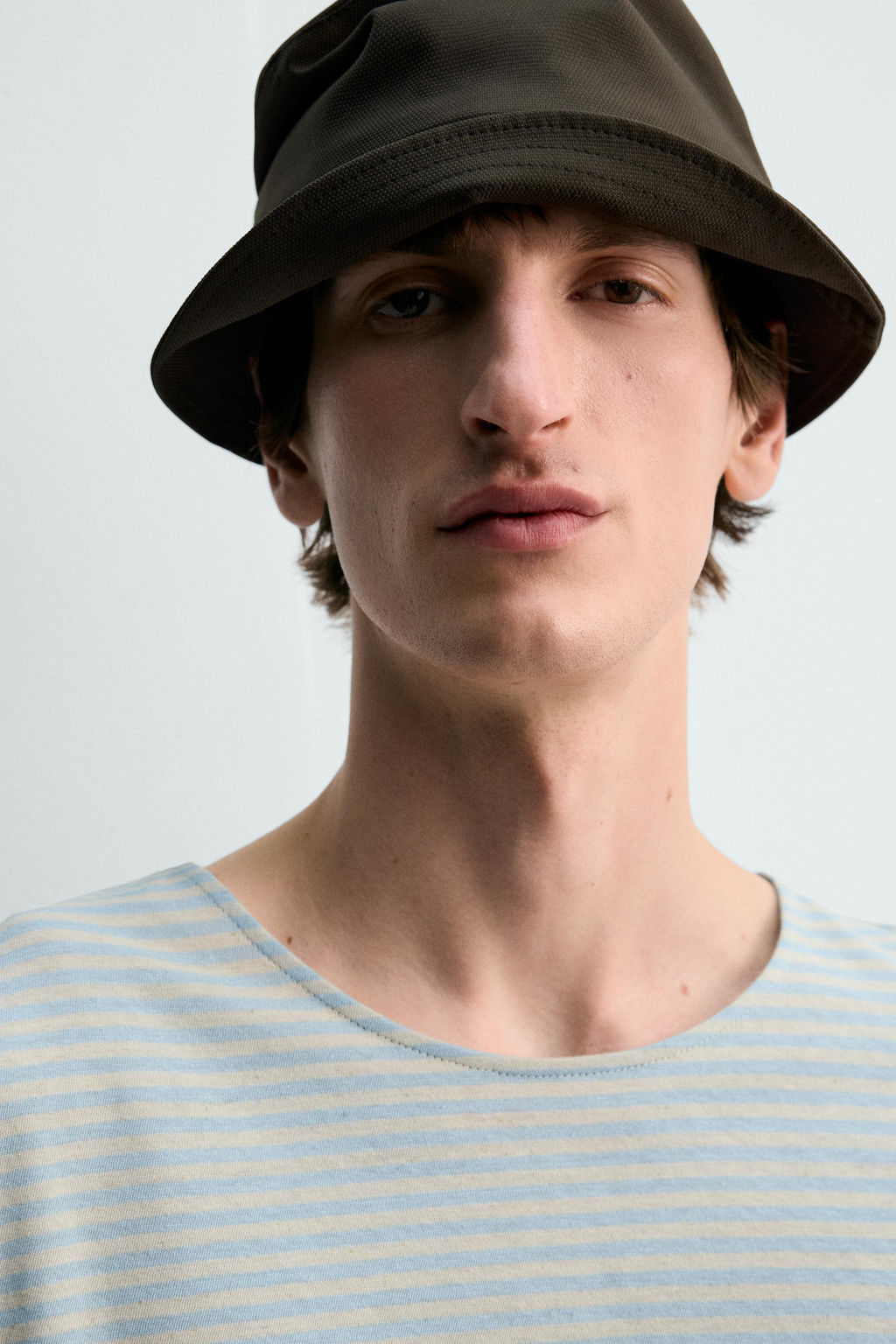 CAMISETA JACQUARD RAYAS LIMITED EDITION / Azul claro - Zara фото 6