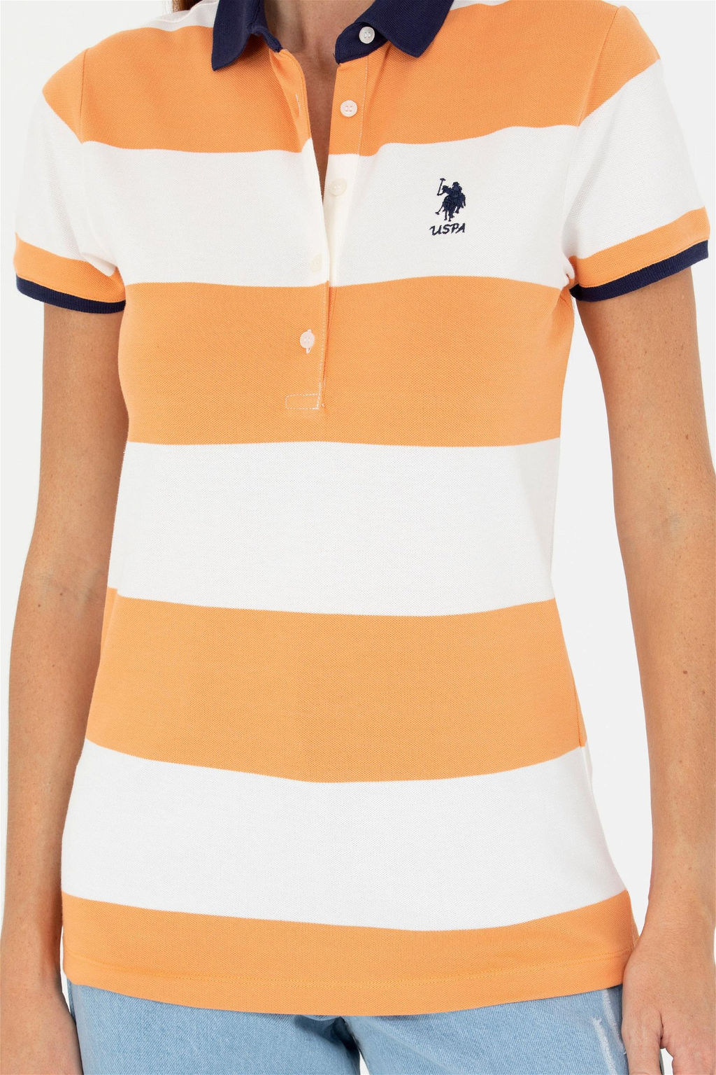 Женская оранжевая футболка - U.s. polo assn фото 13