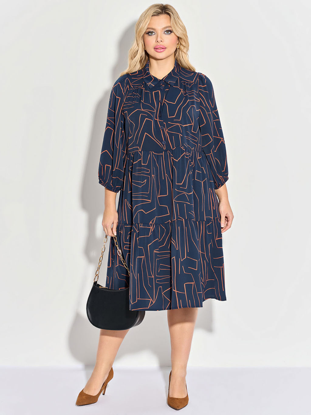 Платье 0060-28п зелёный - Dora фото 16