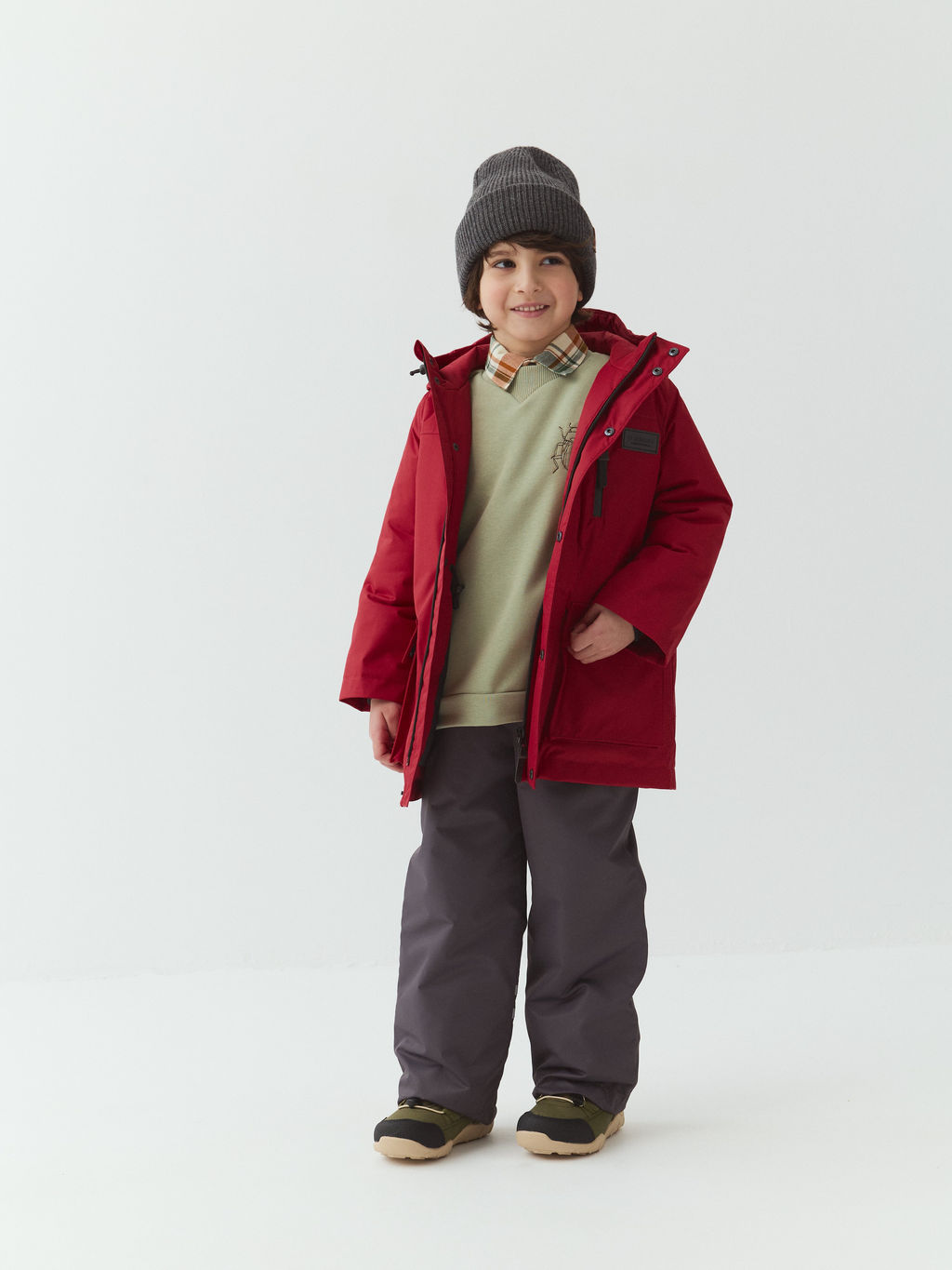 Парка демисезонная Томат - Bungly фото 9