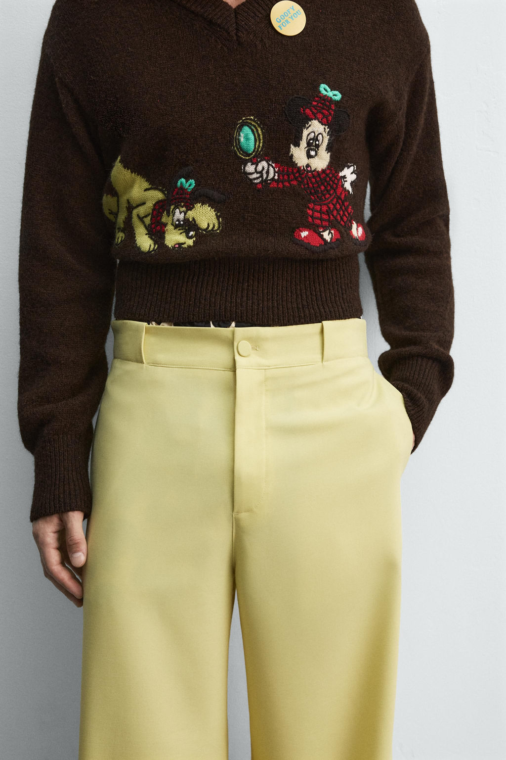 LOOSE FIT TROUSERS HARRY LAMBERT FOR ZARA X DISNEY  фото 5
