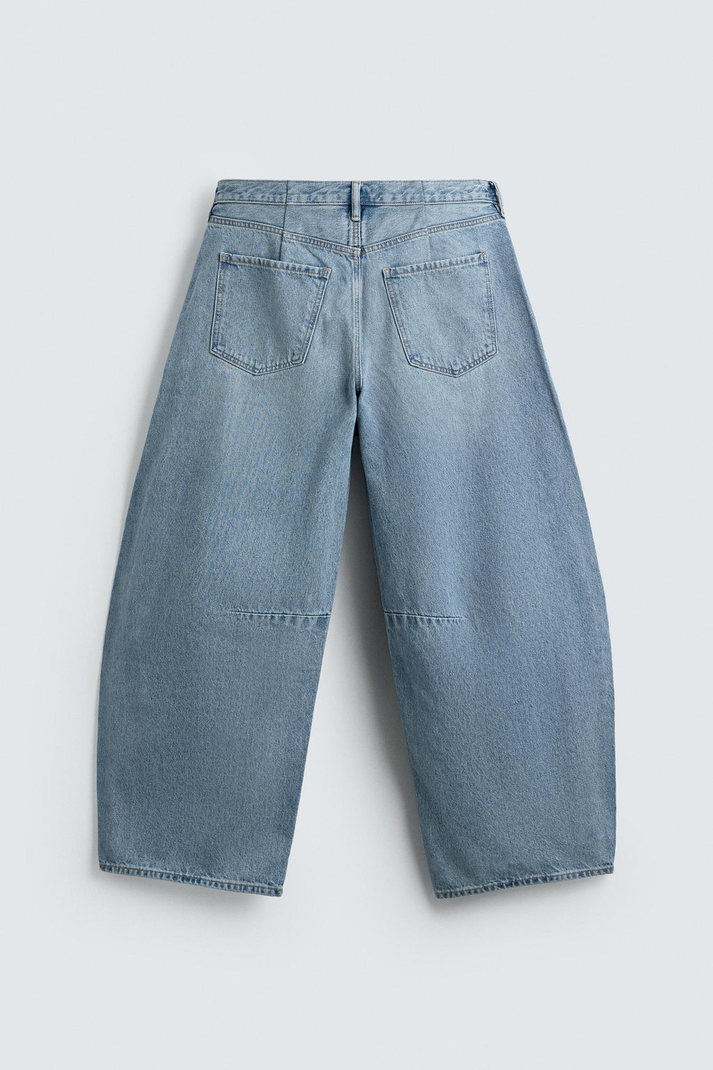 JEANS RELAXED BARREL FIT PINZAS / Azul claro - Zara фото 9