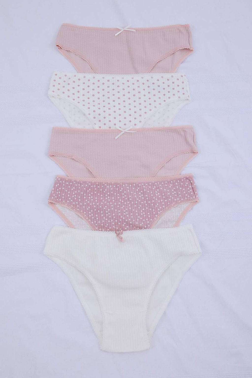 Pembe-Cok Renkli 5li Kaskorse Slip Puantiyeli Slip Kulot THMSS26KU00024 - Trendyolmilla фото 5