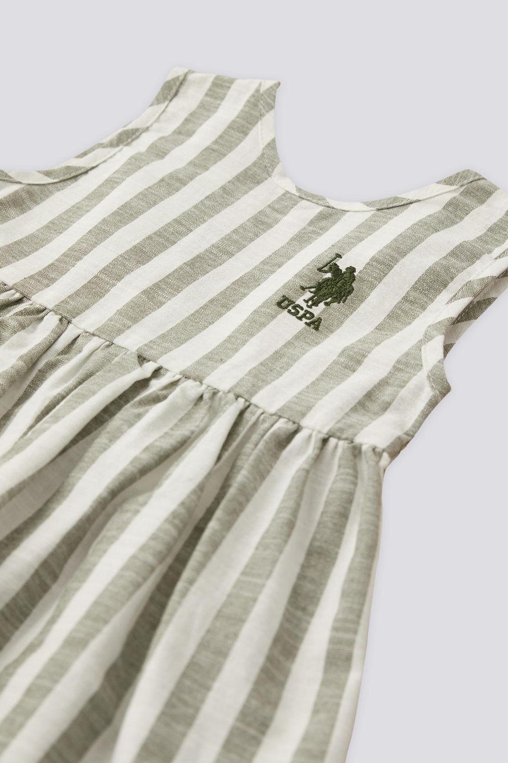 Комплект платья в каменную полоску для девочки Неожиданная скидка в корзине - U.s. polo assn фото 3