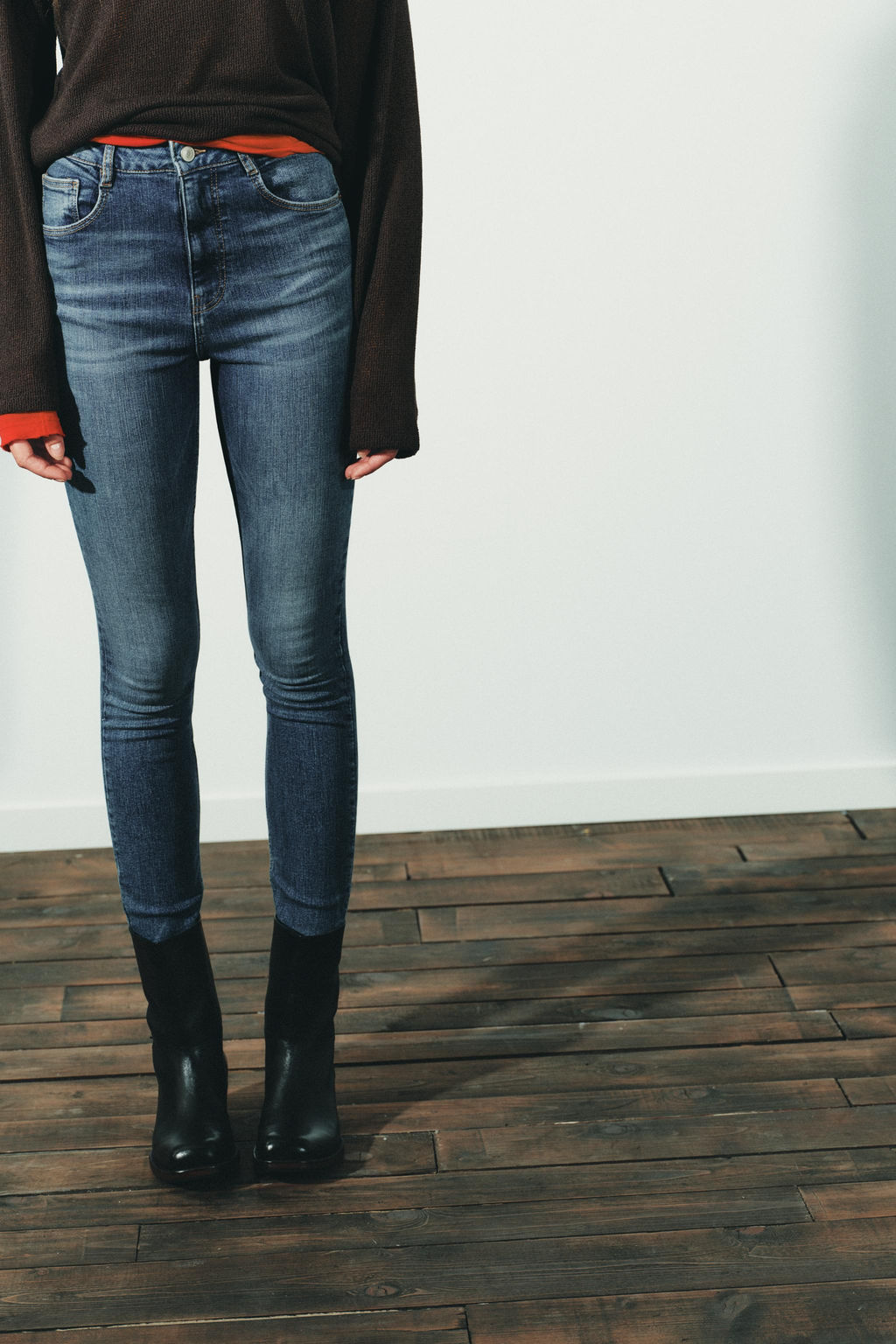 TRF HIGH-WAIST SKINNY JEANS - Zara фото 10
